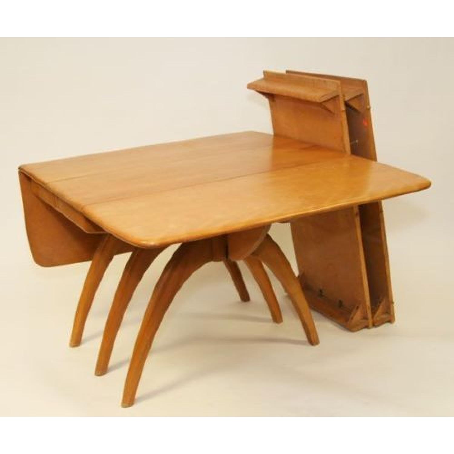 Heywood Wakefield Wheat Butterfly Table w/ 2 Leaves - image-2