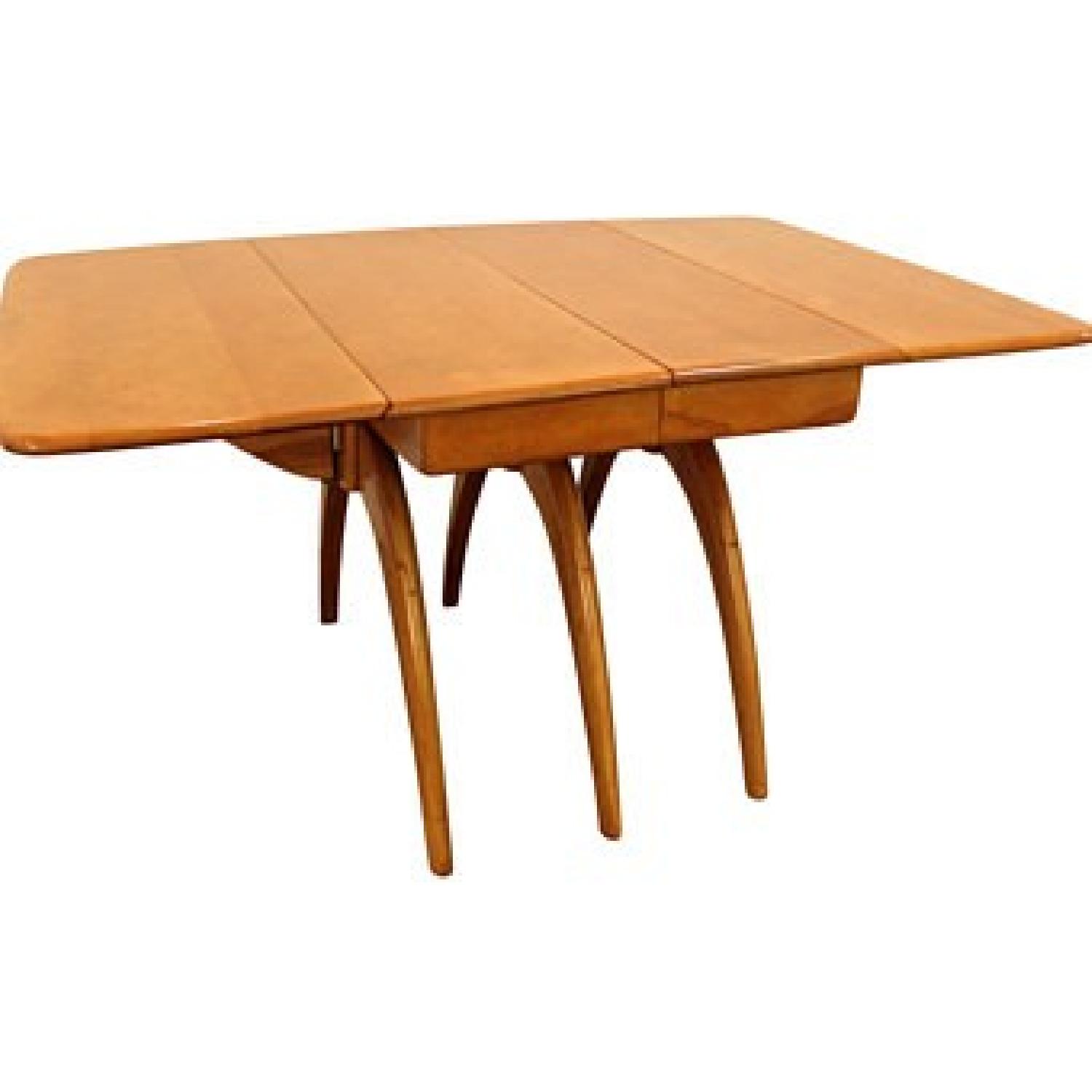 Heywood Wakefield Wheat Butterfly Table w/ 2 Leaves - image-3