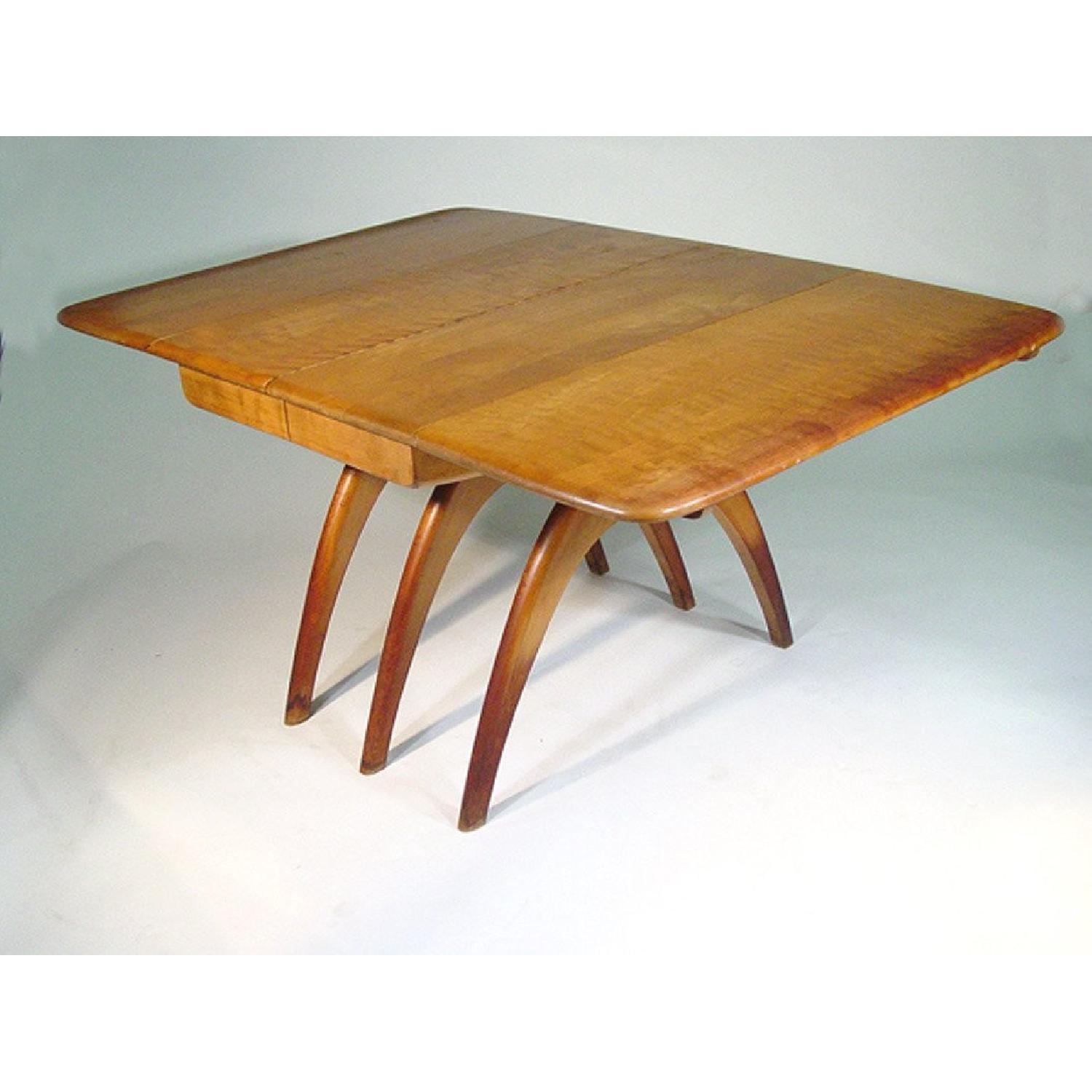 Heywood Wakefield Wheat Butterfly Table w/ 2 Leaves - image-4