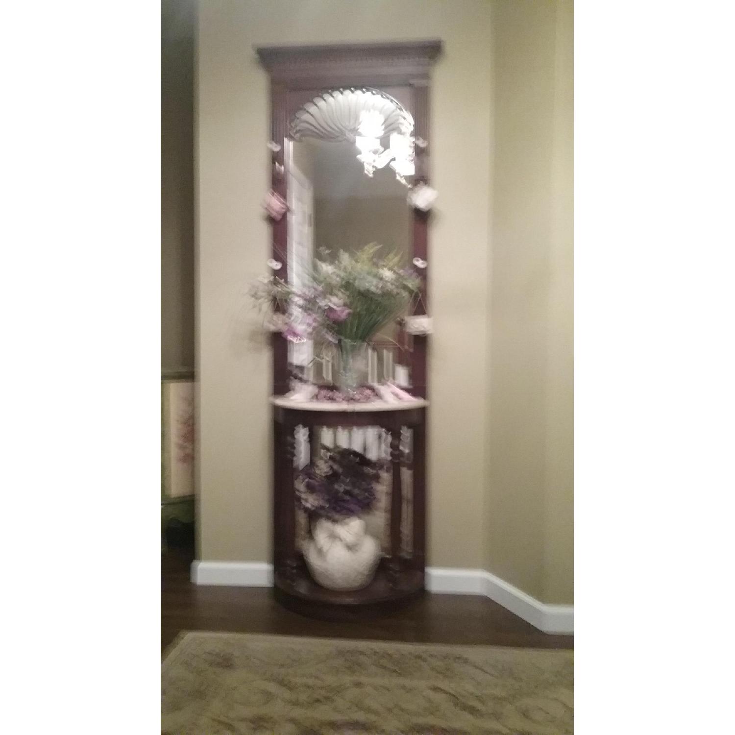 Hall Tree w/ Marble Top - image-3