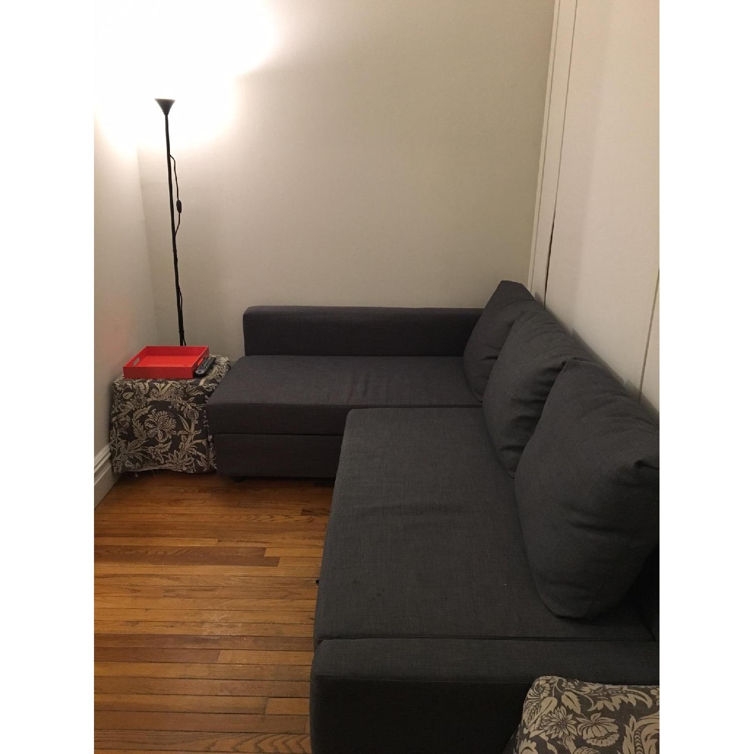 Ikea Sectional Sofa w/ Pull-Out & Storage Chaise - image-1