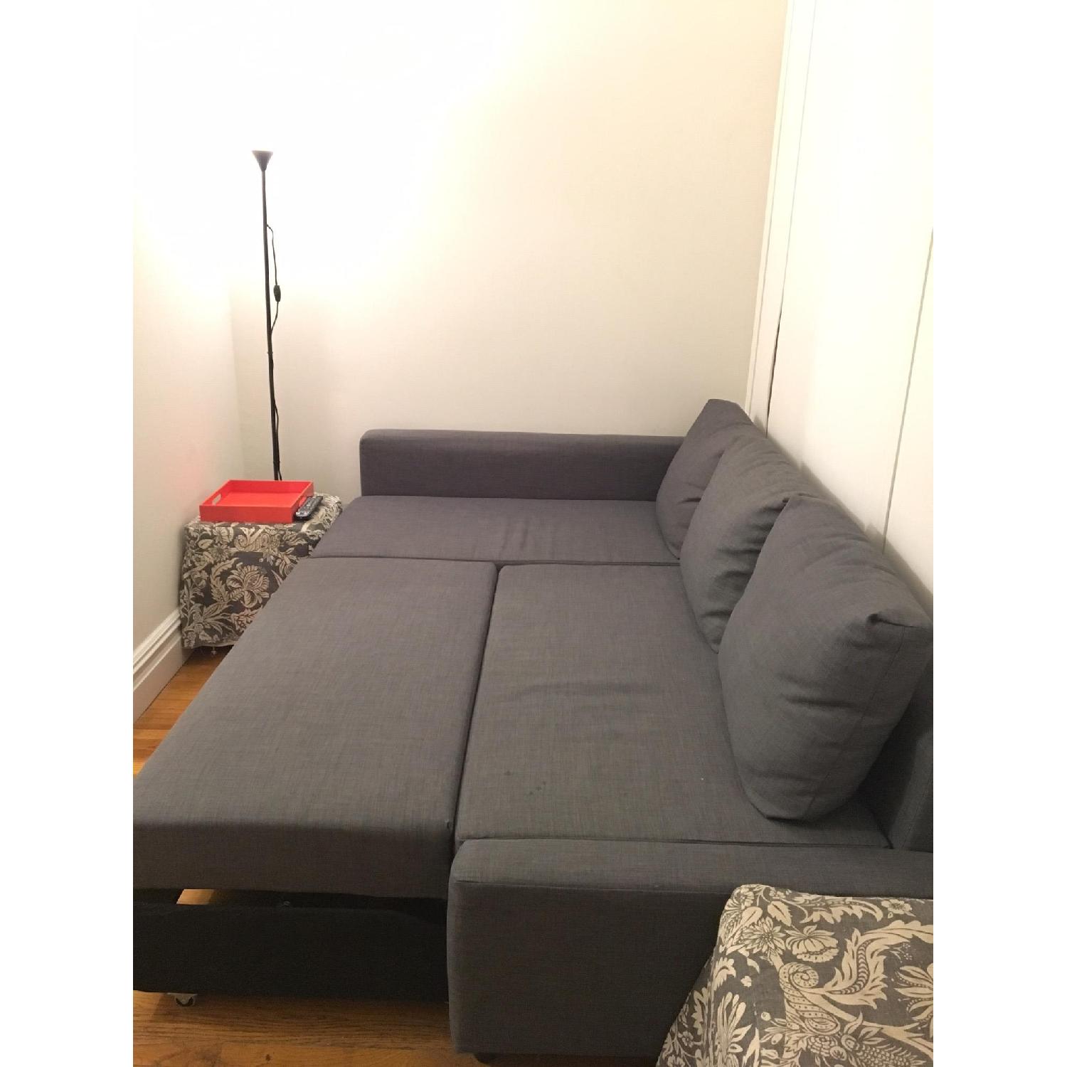 Ikea Sectional Sofa w/ Pull-Out & Storage Chaise - image-4