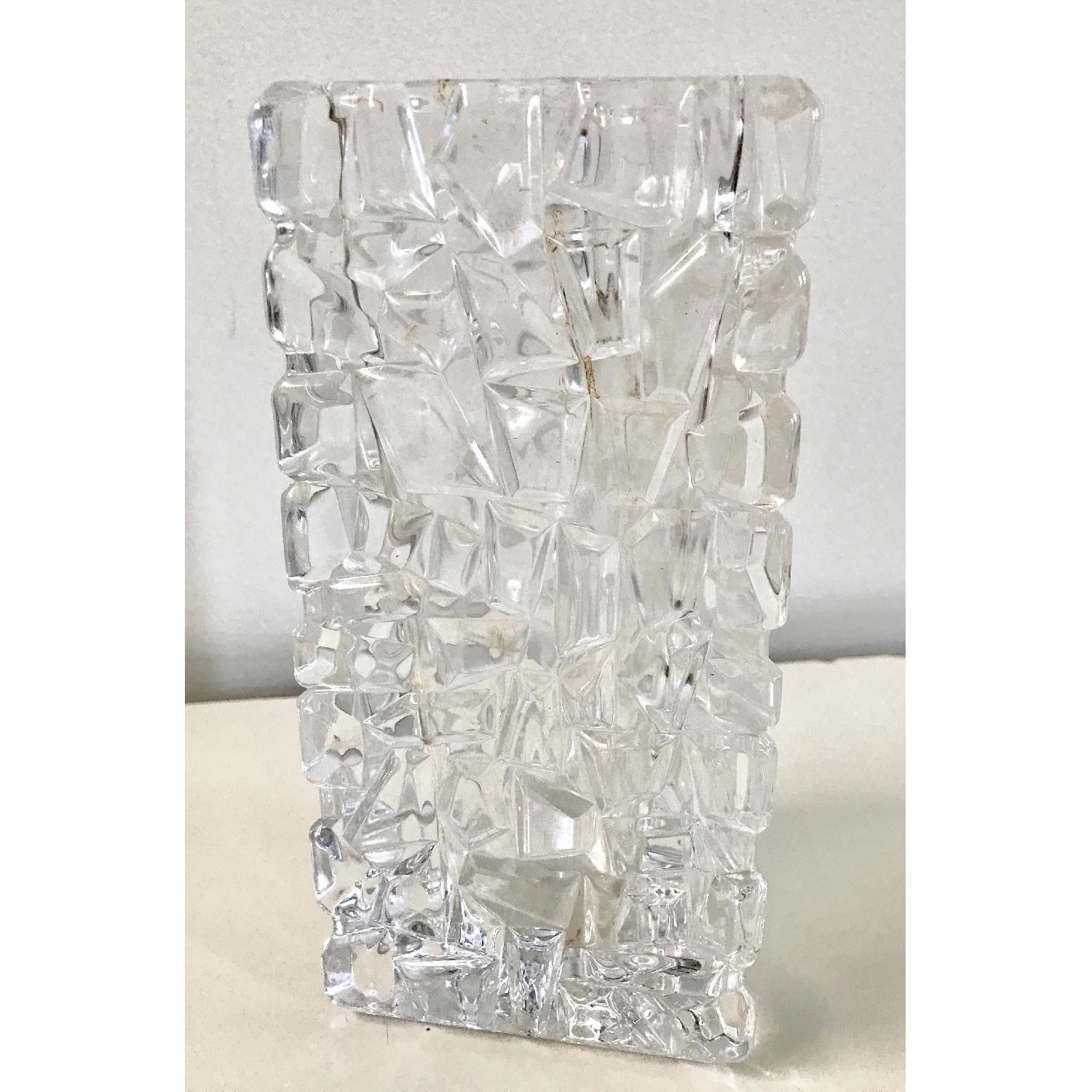 Tiffany Crystal Triangular Bud Vase - image-2