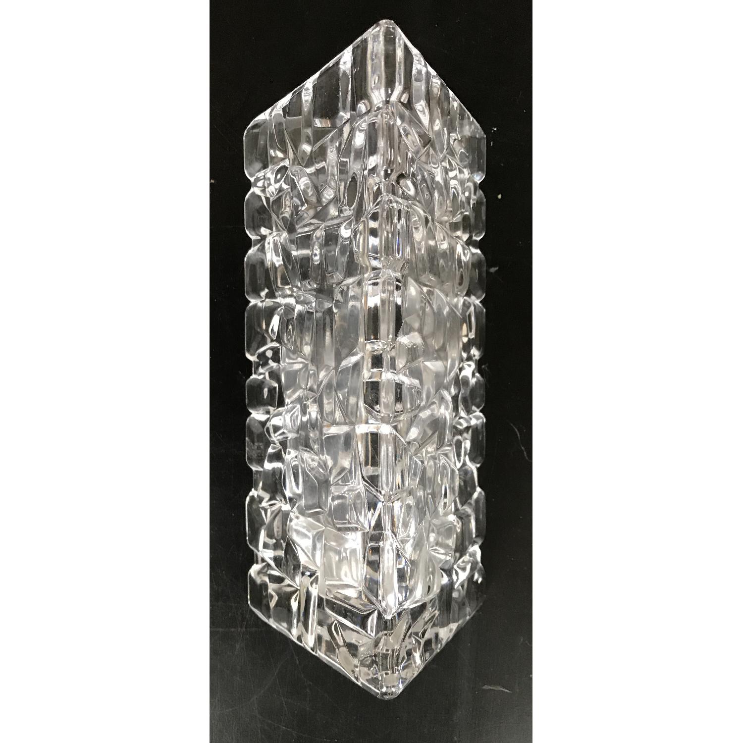 Tiffany Crystal Triangular Bud Vase - image-0