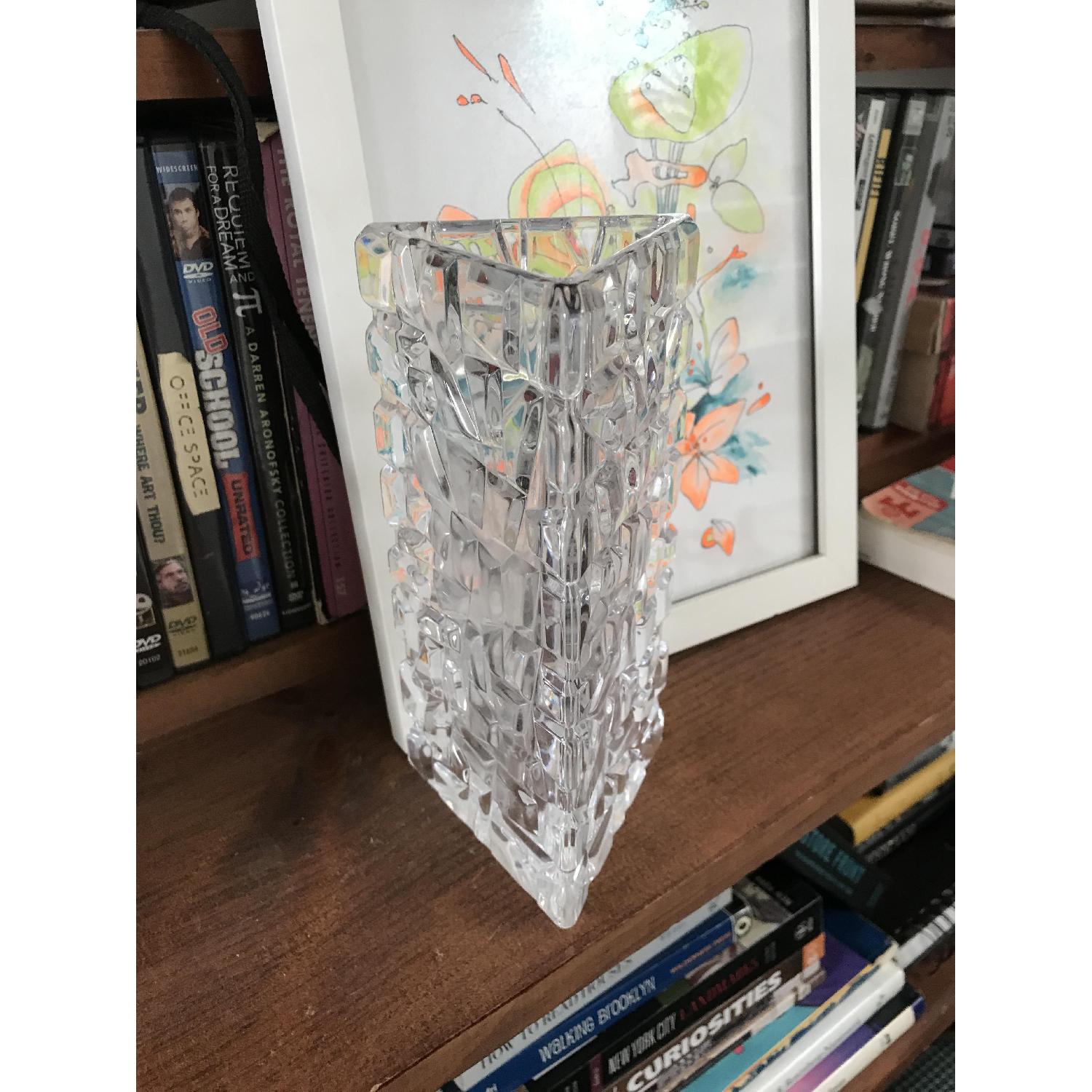 Tiffany Crystal Triangular Bud Vase - image-3