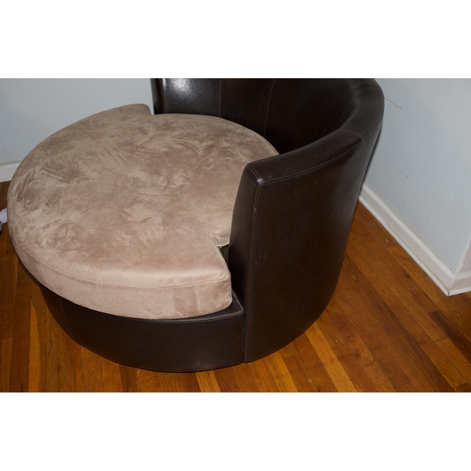 Faux Leather Loveseat - image-2