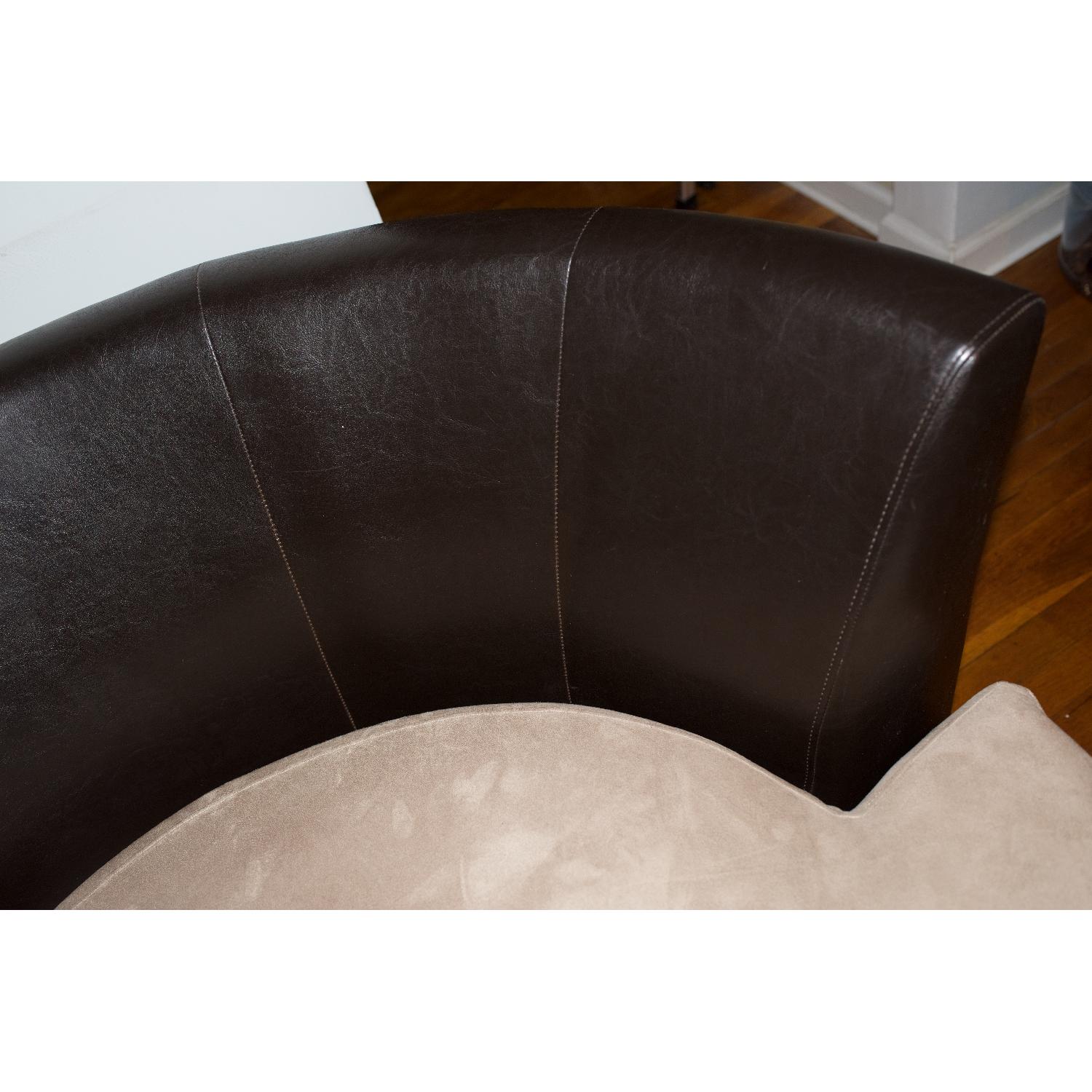 Faux Leather Loveseat - image-7