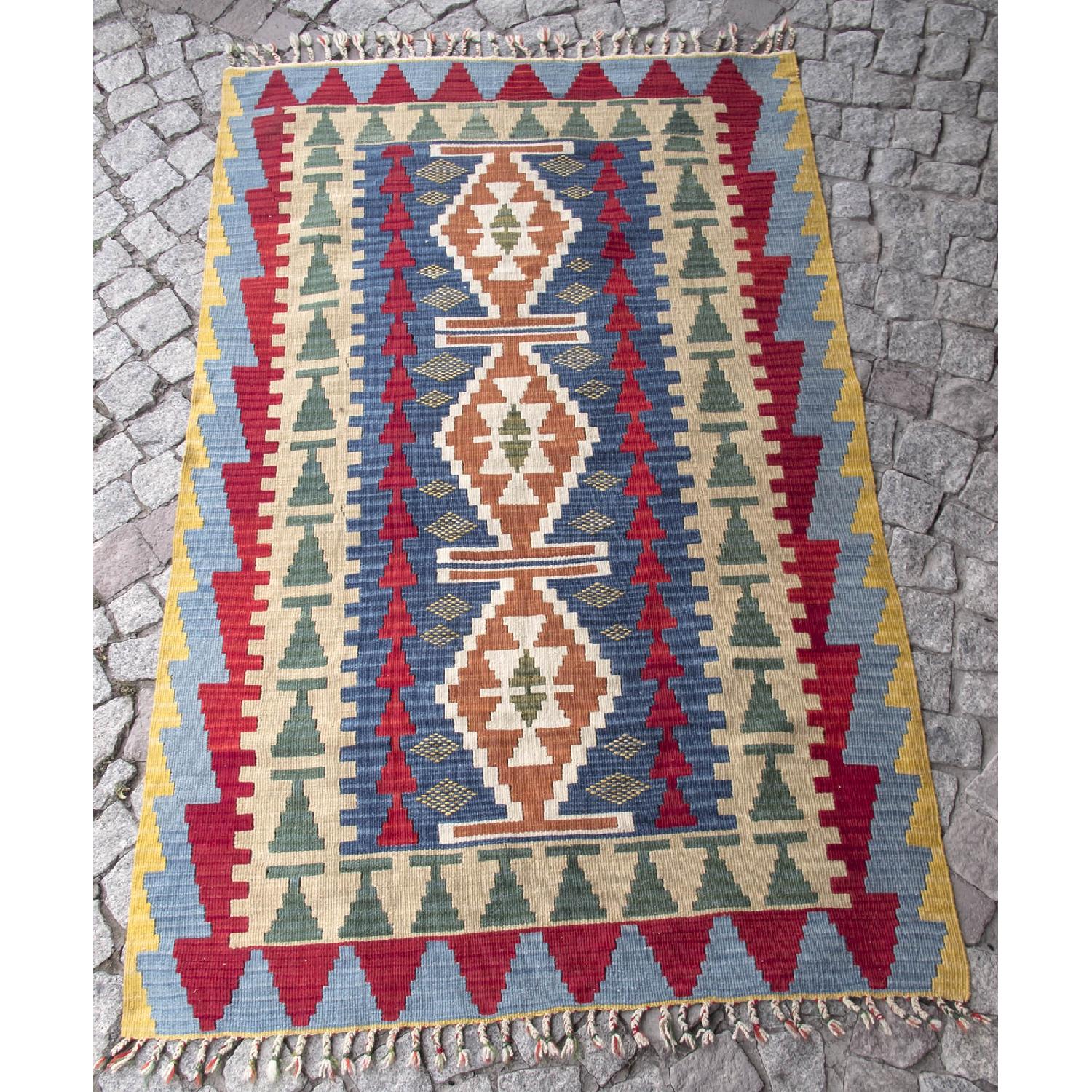 Vintage Turkish Kilim Rug - image-3