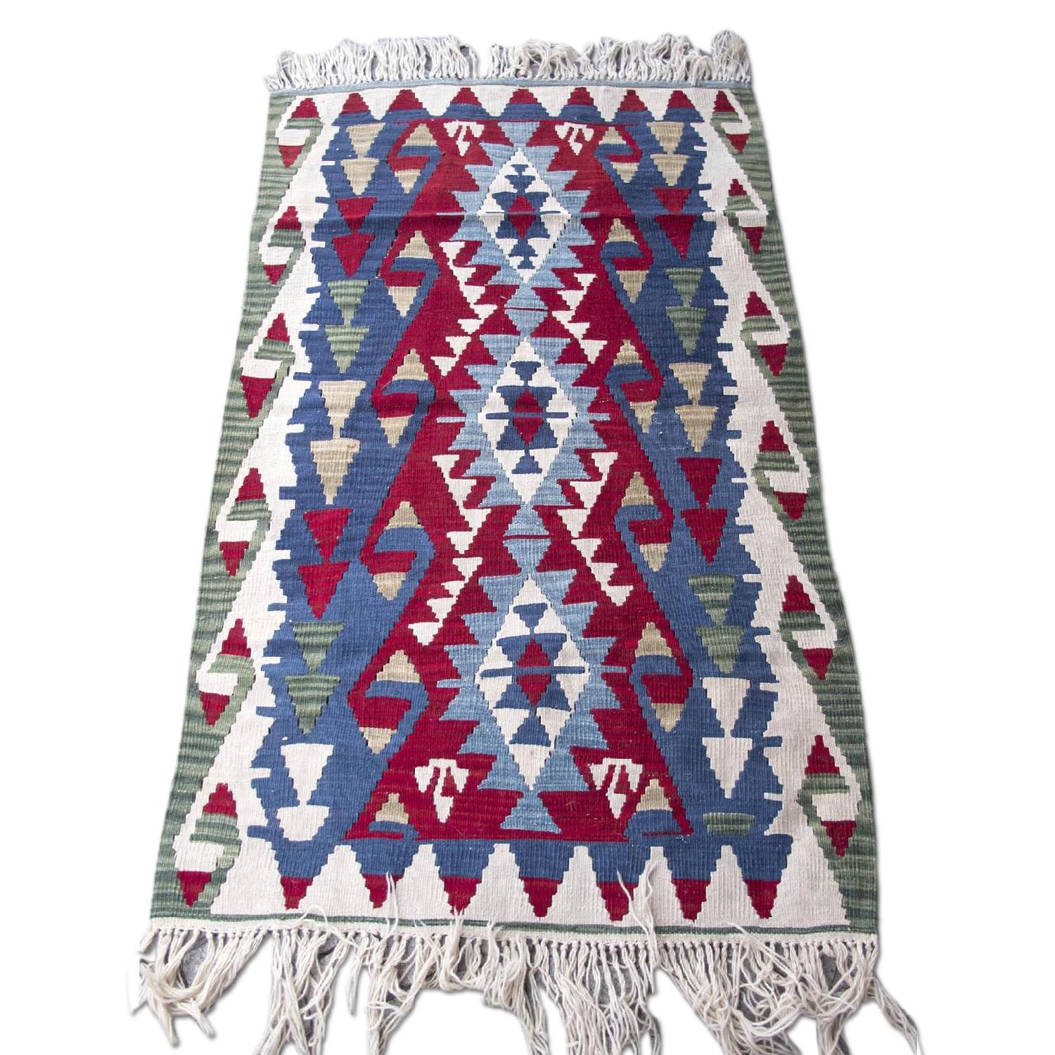 Vintage Turkish Kilim Rug - image-0