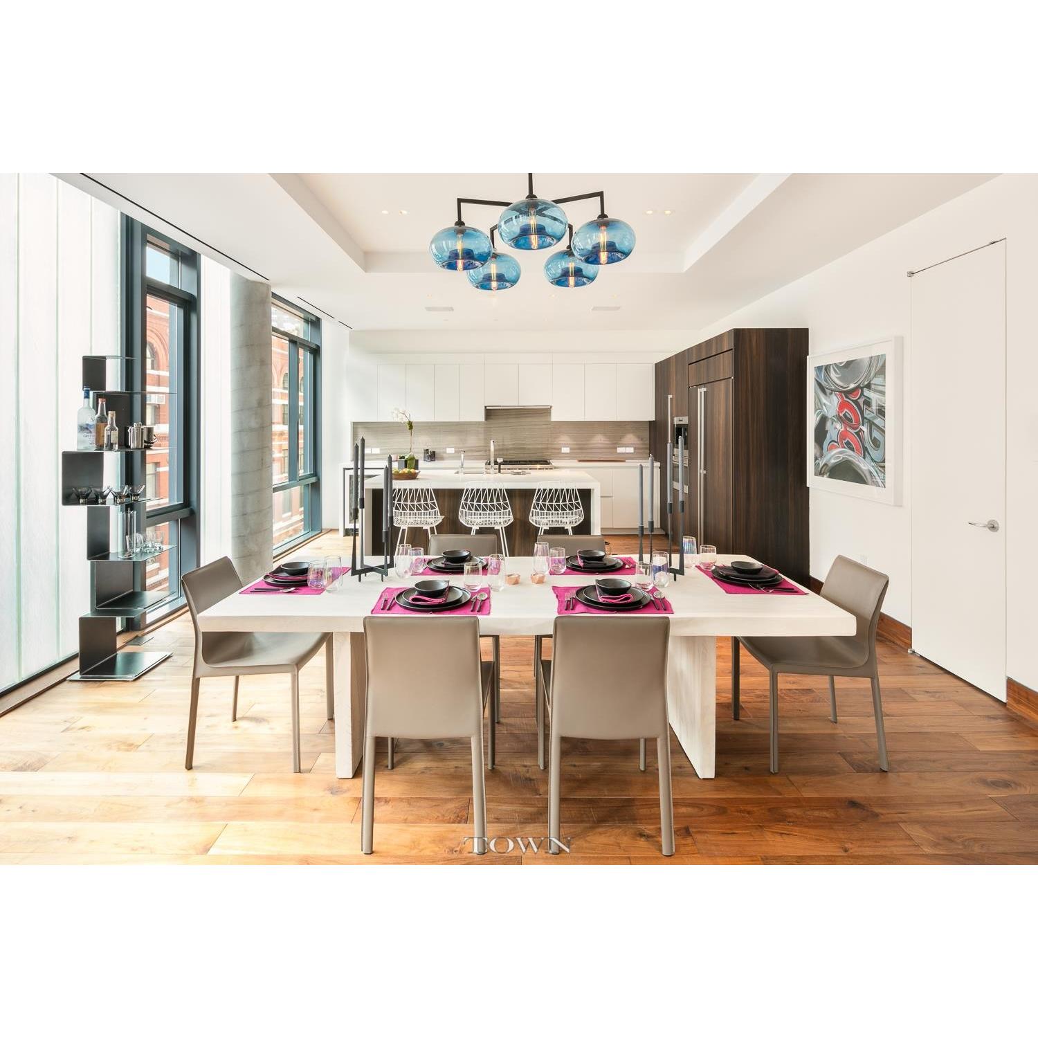 Niche Modern Hand-Blown Quill 5 Modern Chandelier - image-3