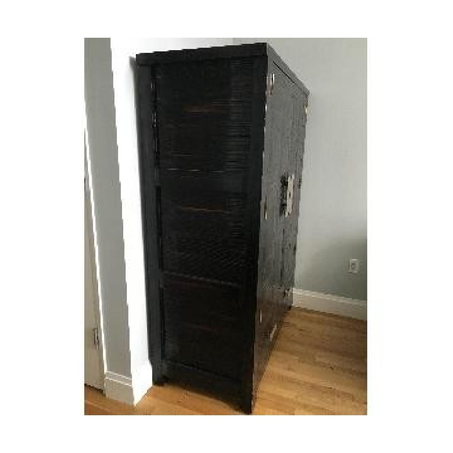 Henredon Black Wood Armoire - image-2