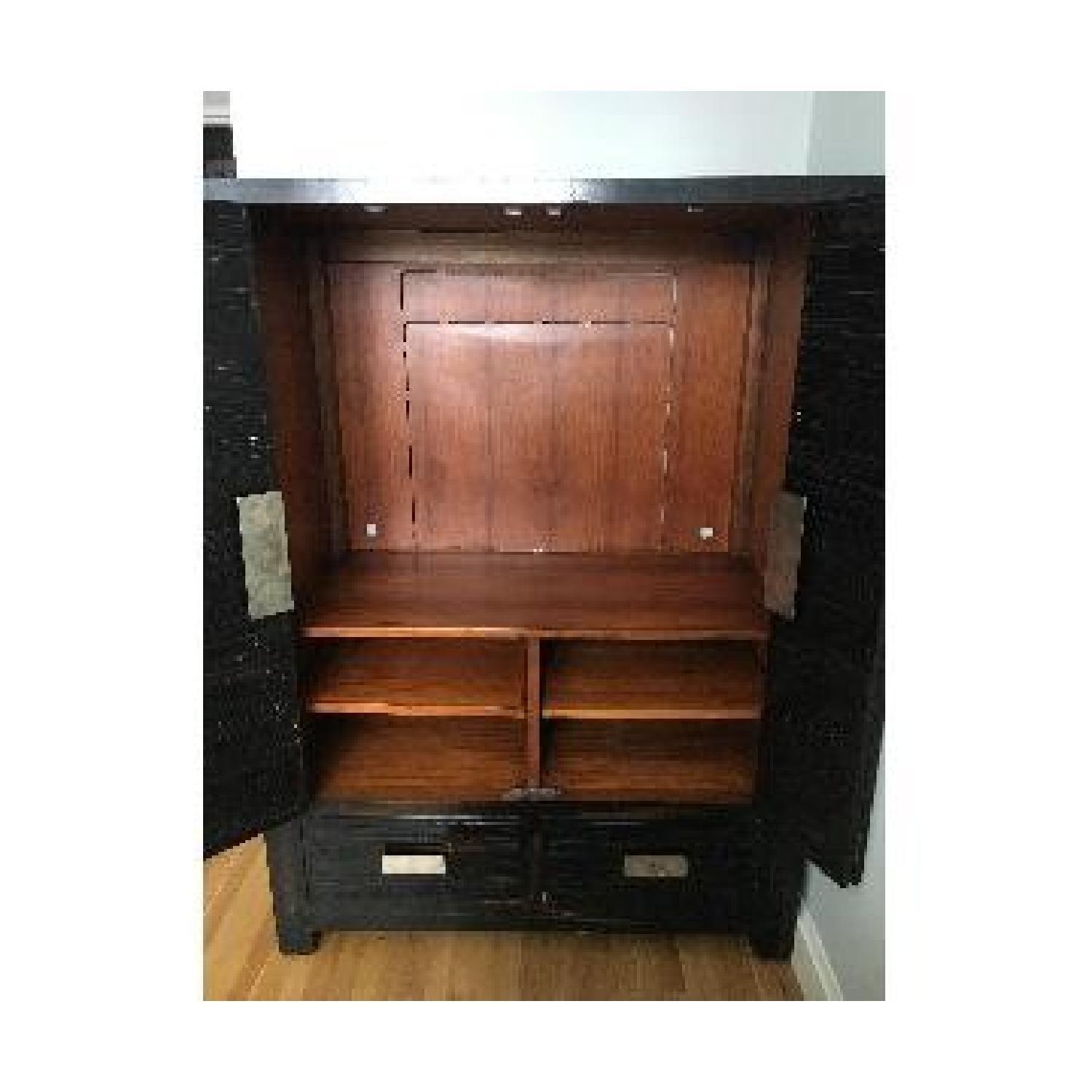 Henredon Black Wood Armoire - image-6