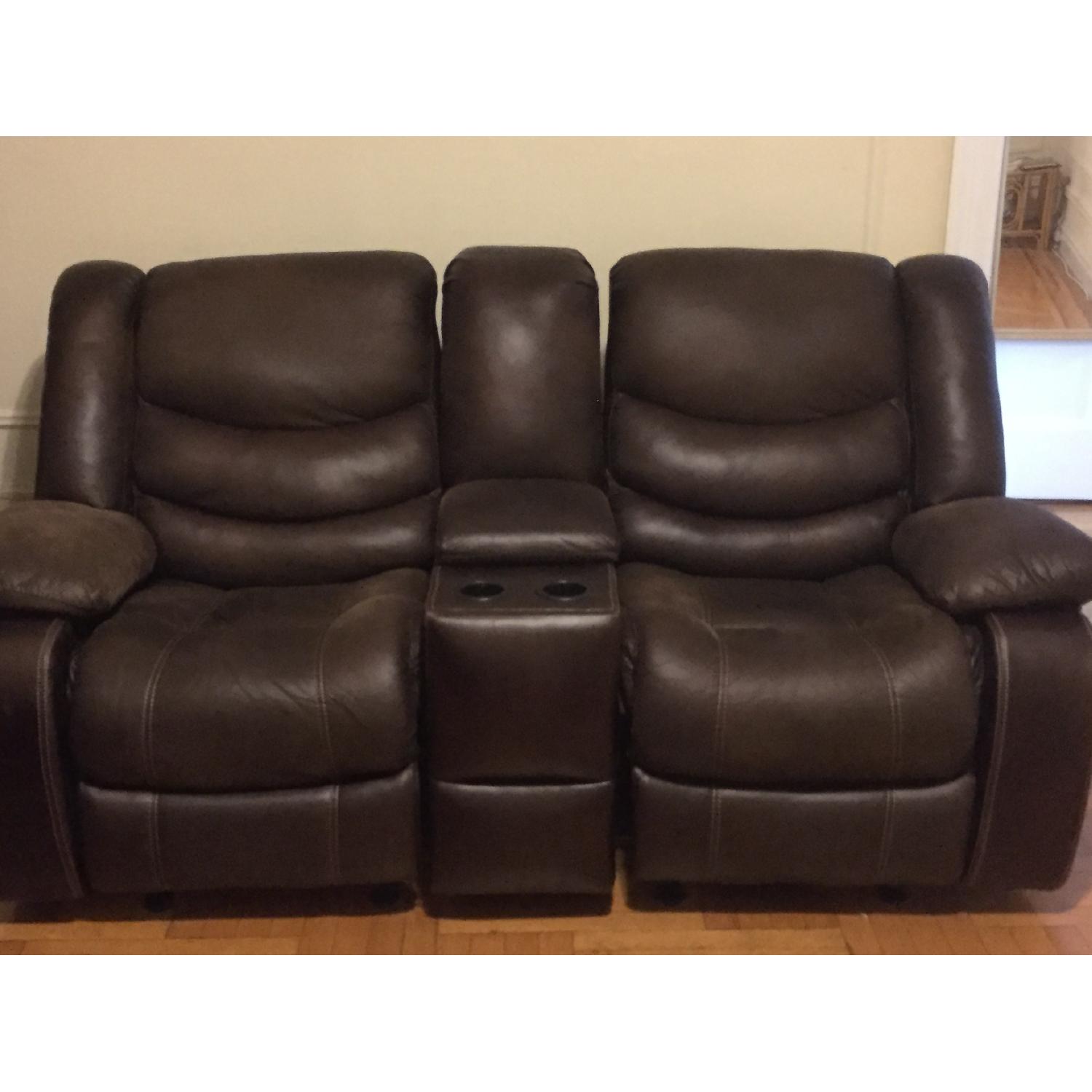 Bob's Hawk Eye Reclining Sofa + Loveseat - image-1