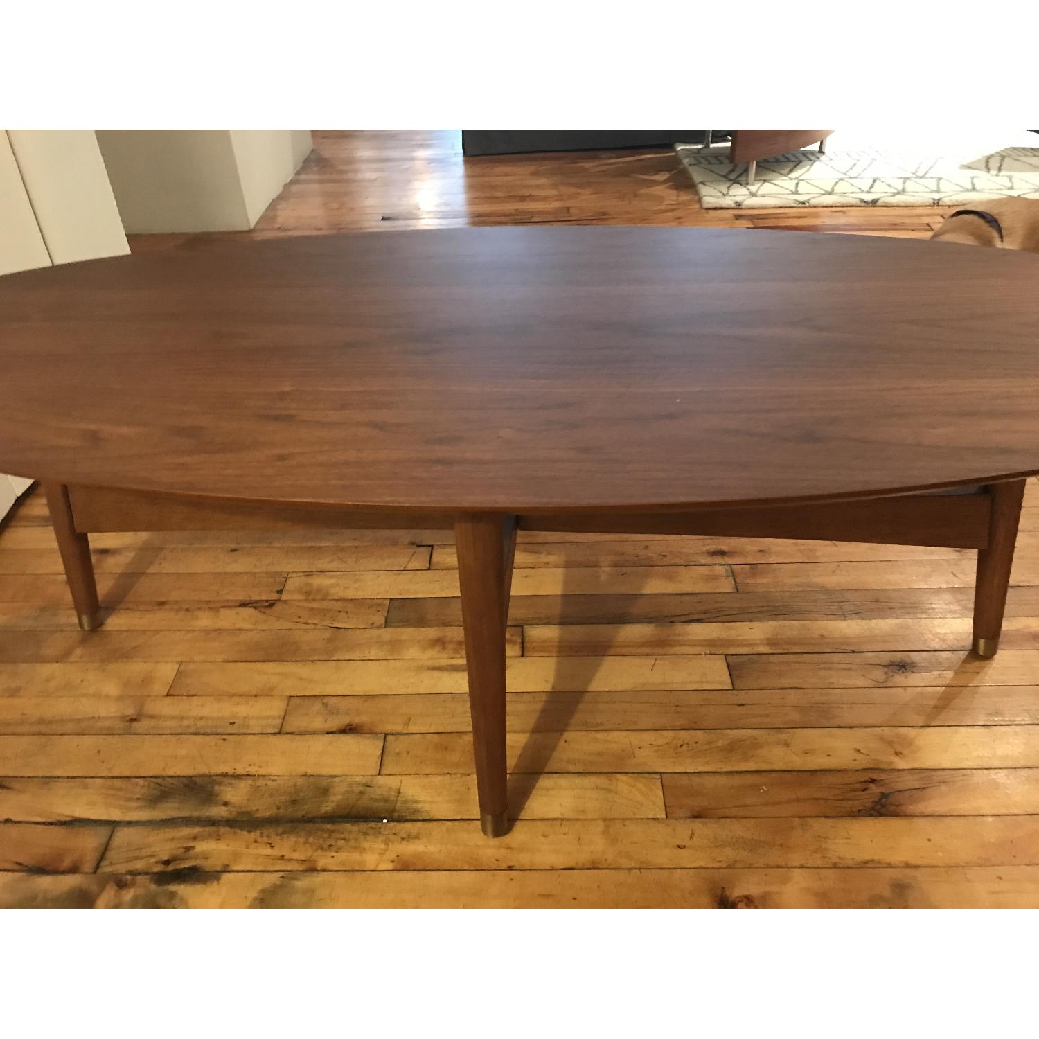 West Elm Mid Century Oval Coffee Table - image-2