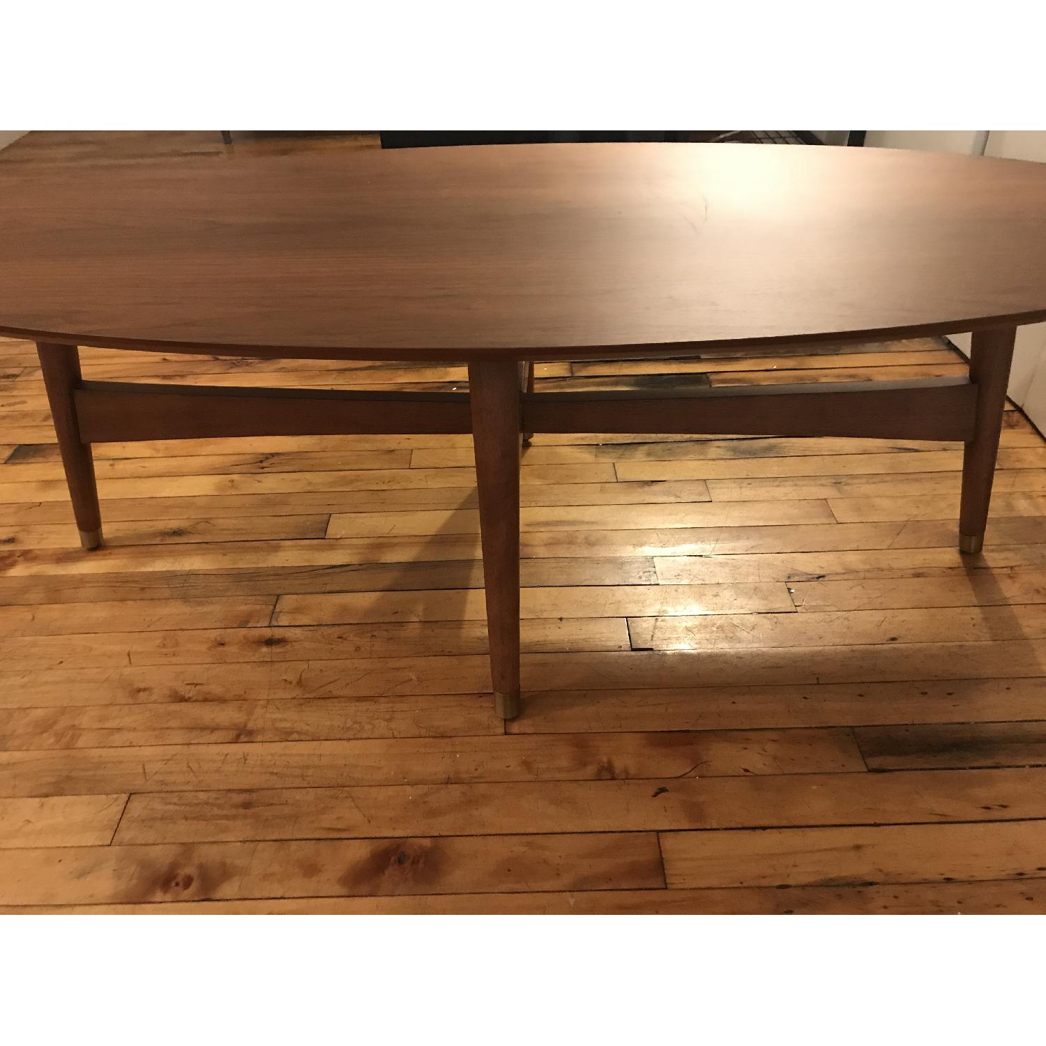 West Elm Mid Century Oval Coffee Table - image-3