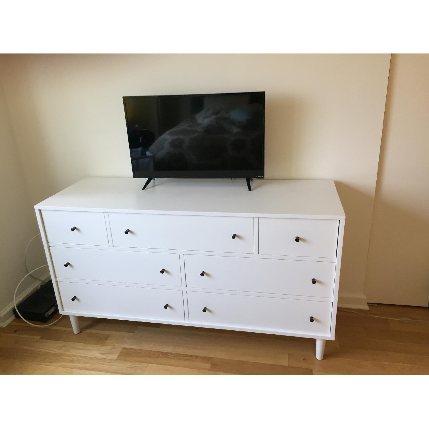 Crate & Barrel Barnes White 7-Drawer Dresser - image-2