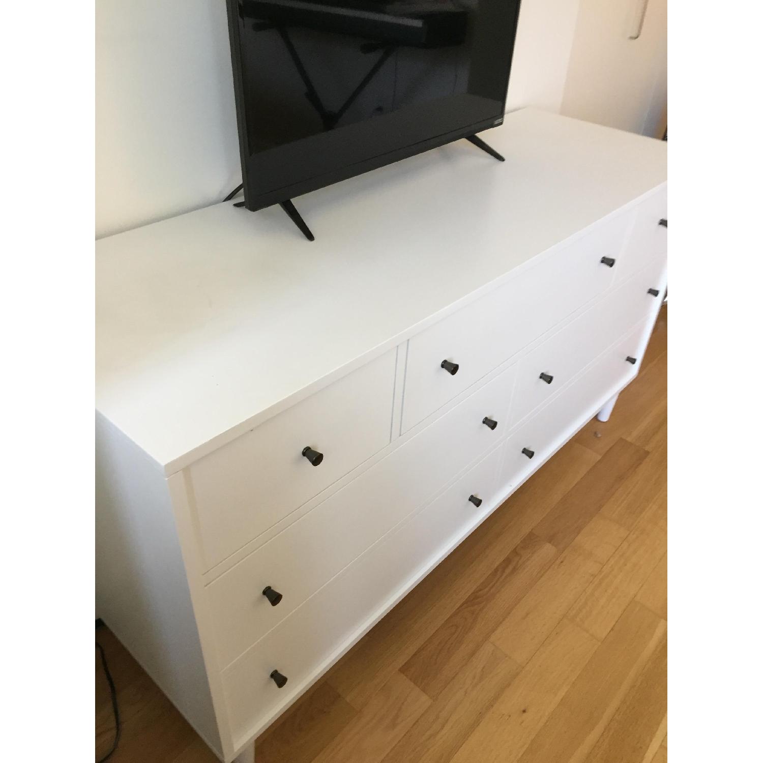 Crate & Barrel Barnes White 7-Drawer Dresser - image-4
