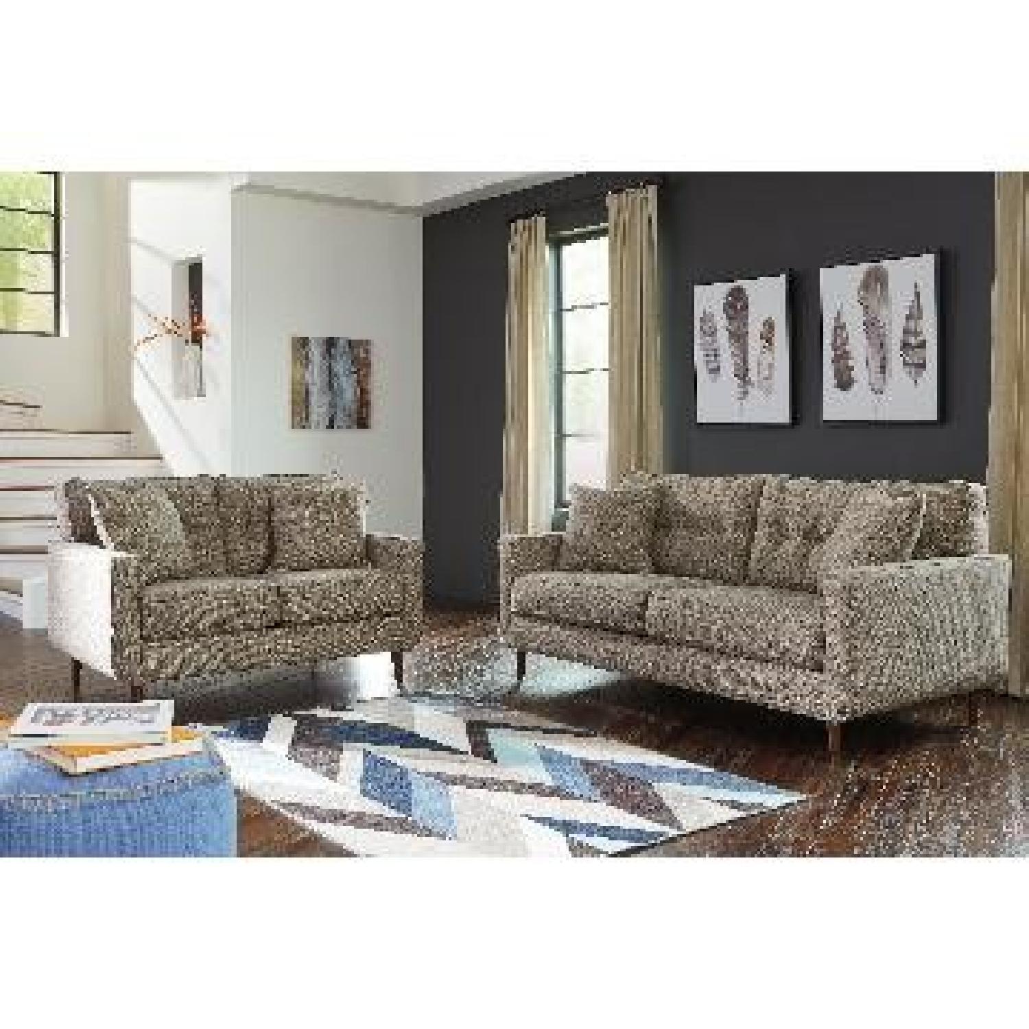 Ashley's Chento Contemporary Loveseat in Jute Color - image-2