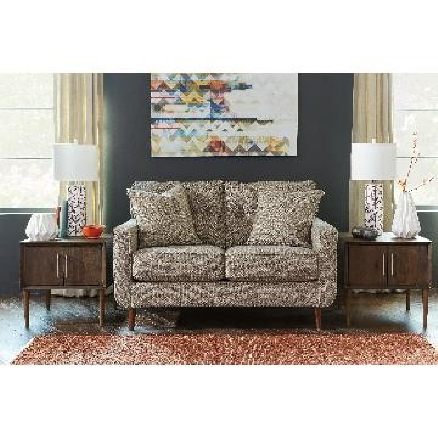 Ashley's Chento Contemporary Loveseat in Jute Color - image-5