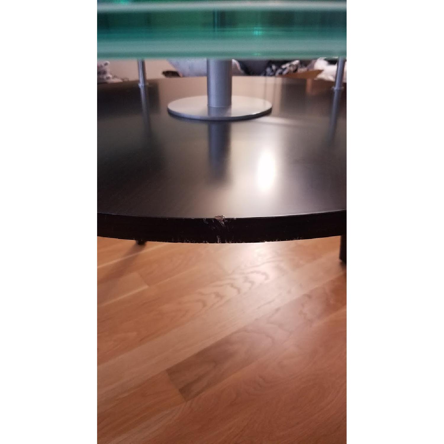 Modern Glass Dining Table w/ Lazy Susan - image-4