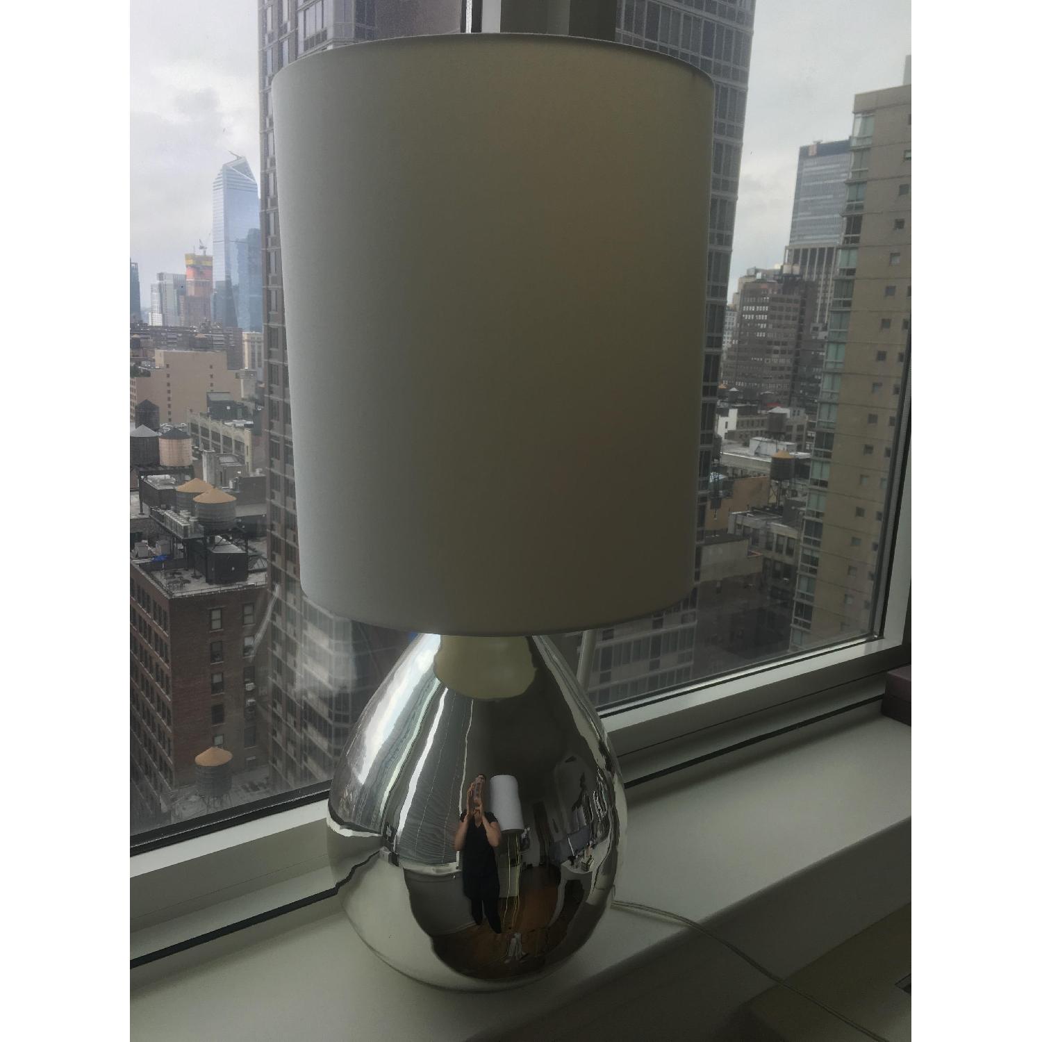 West Elm Glass Jug Table Lamp in Mercury - image-3
