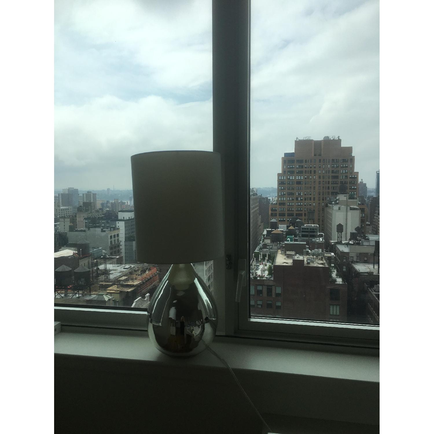 West Elm Glass Jug Table Lamp in Mercury - image-4
