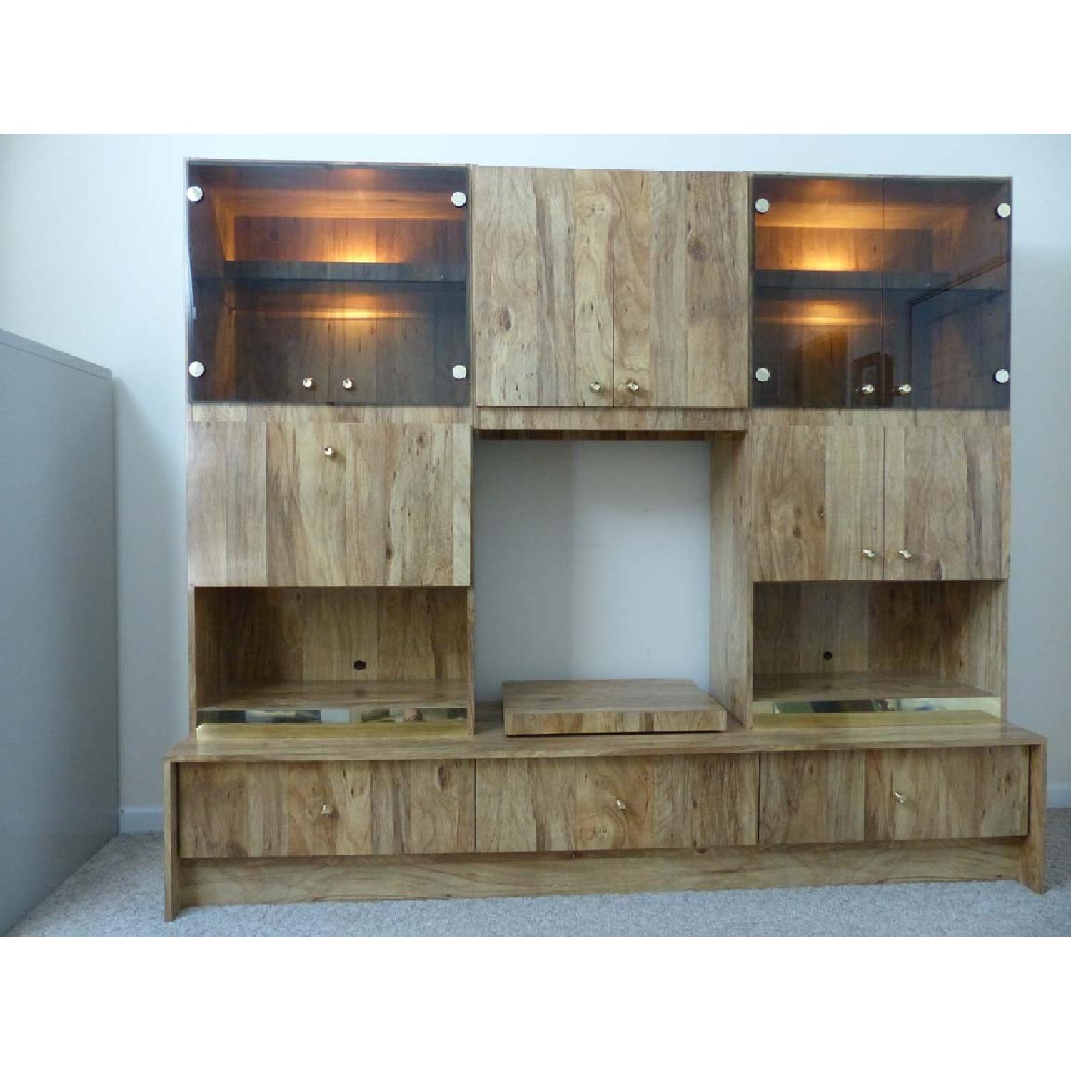 Shelf & Cabinet World Dappled Elm Custom Wall Unit - image-1