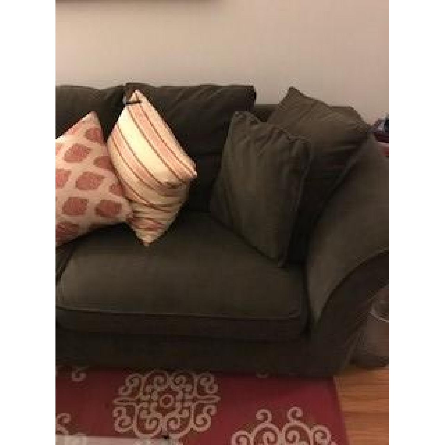 Jennifer Convertibles Brown Sofa - image-2