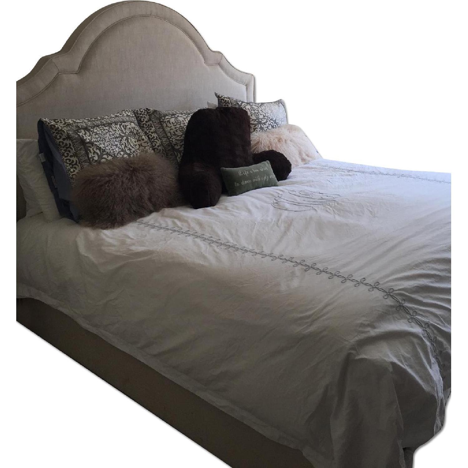 Restoration Hardware Jameson Fabric King Size Bed - image-4