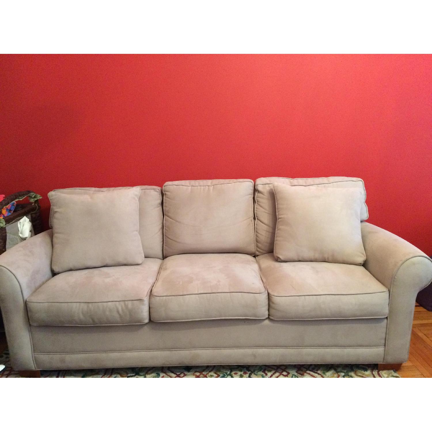Raymour & Flanigan Beige 3 Seater Sofa - image-1
