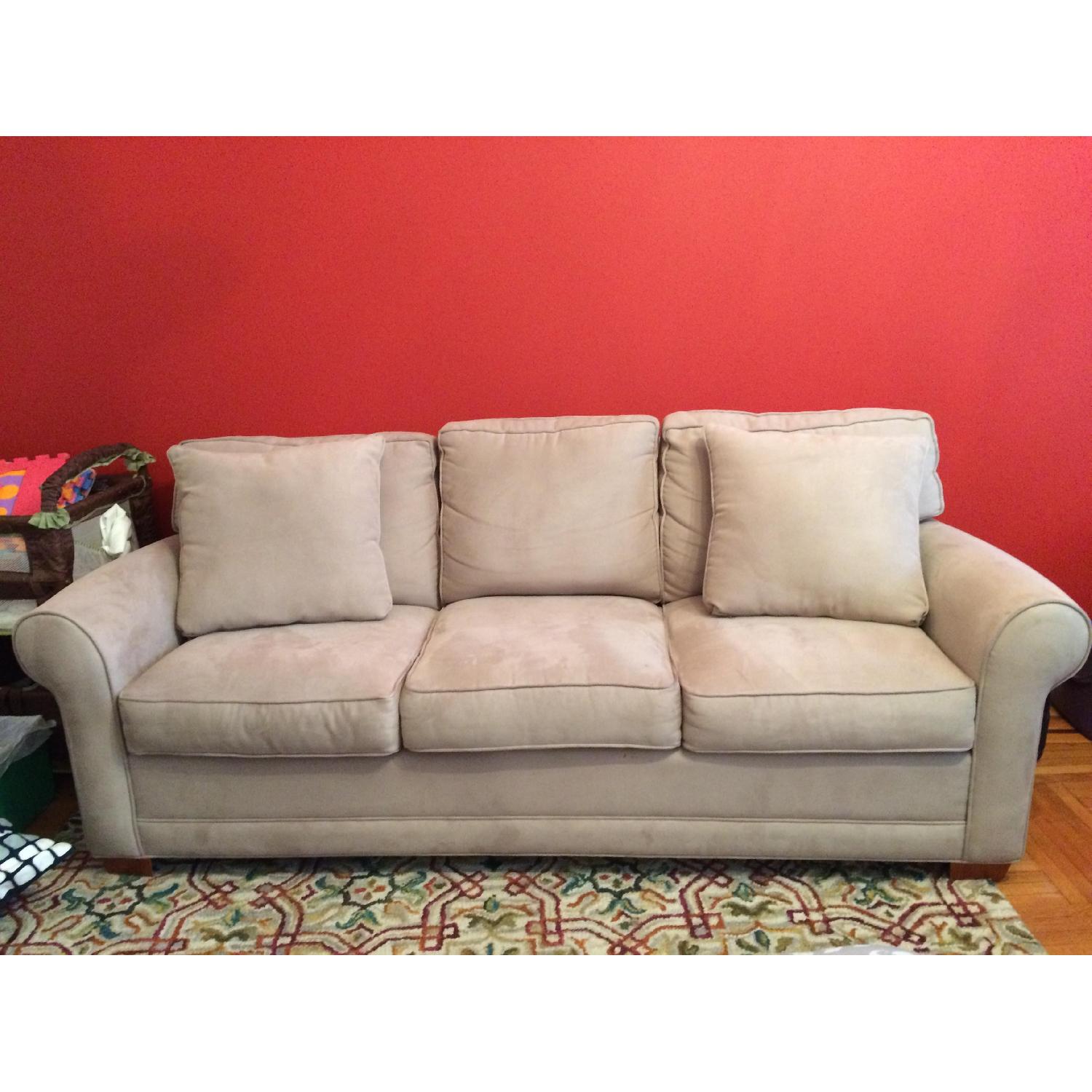 Raymour & Flanigan Beige 3 Seater Sofa - image-3