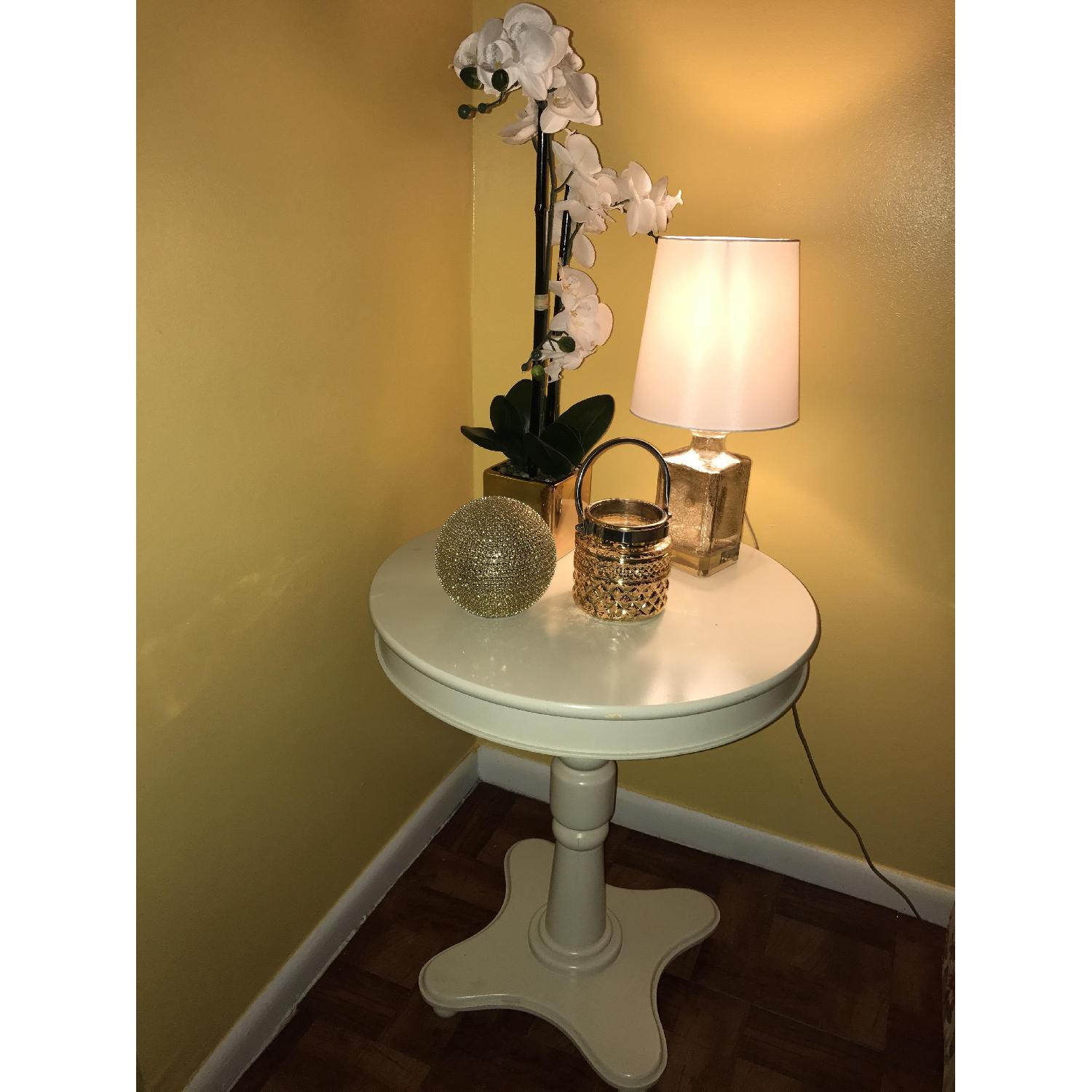 Ikea White Side Table - image-1