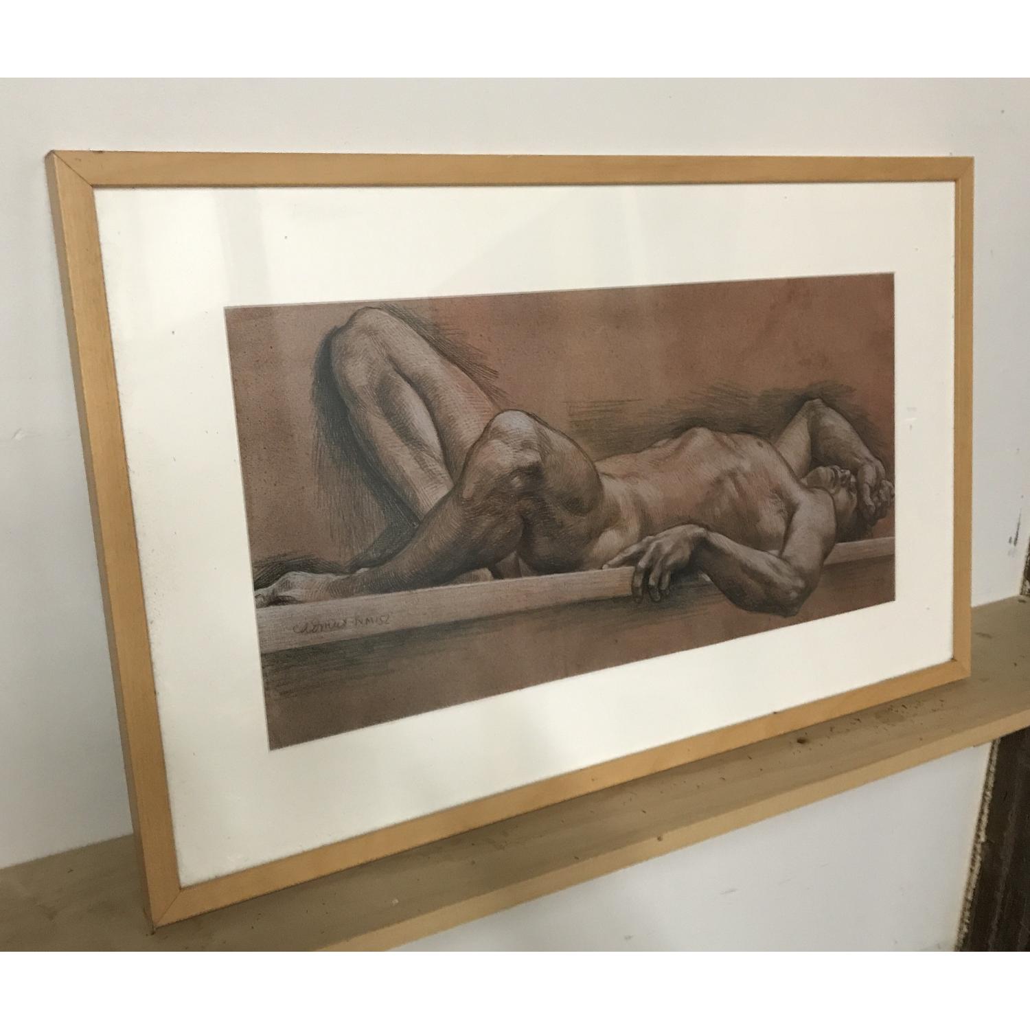 Paul Cadmus Framed Print - Male Nude - image-2