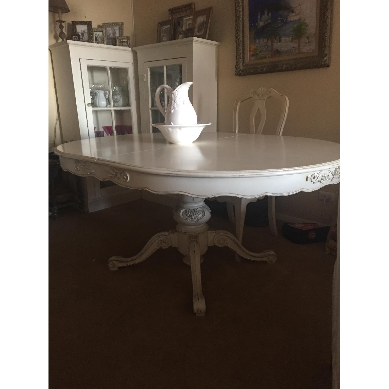Domain Furniture Italian Style Cream Extending Dining Table - image-1