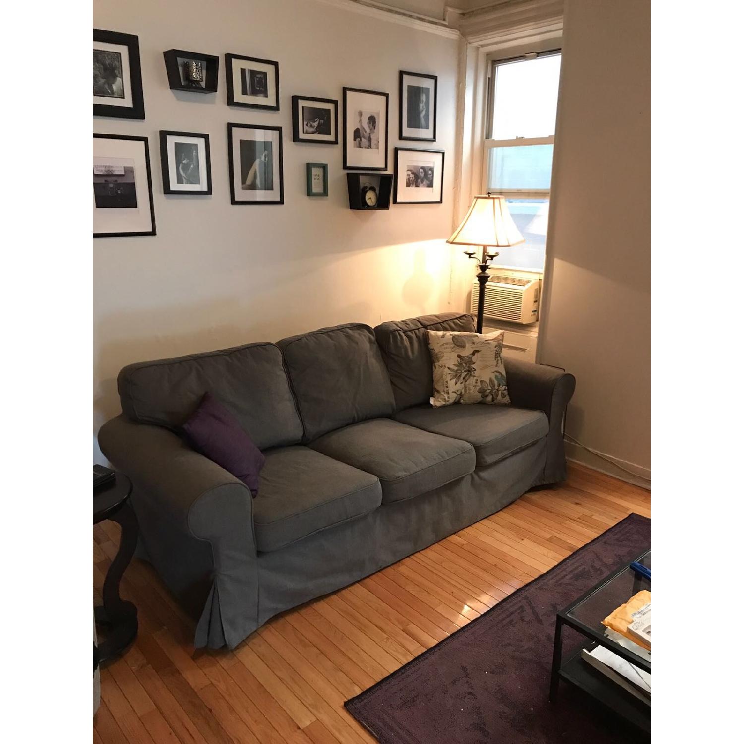 Ikea 3 Seater Sofa + Accent Chair - image-1