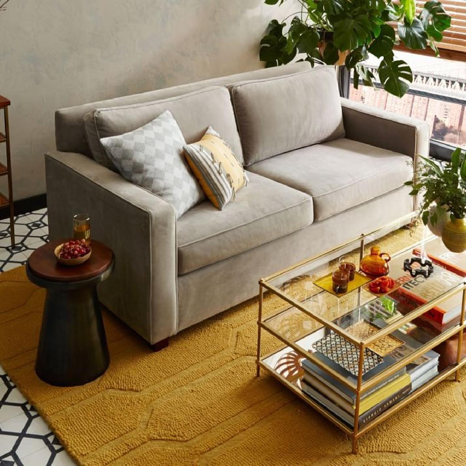 West Elm Terrace Glass & Brass Coffee Table - image-3