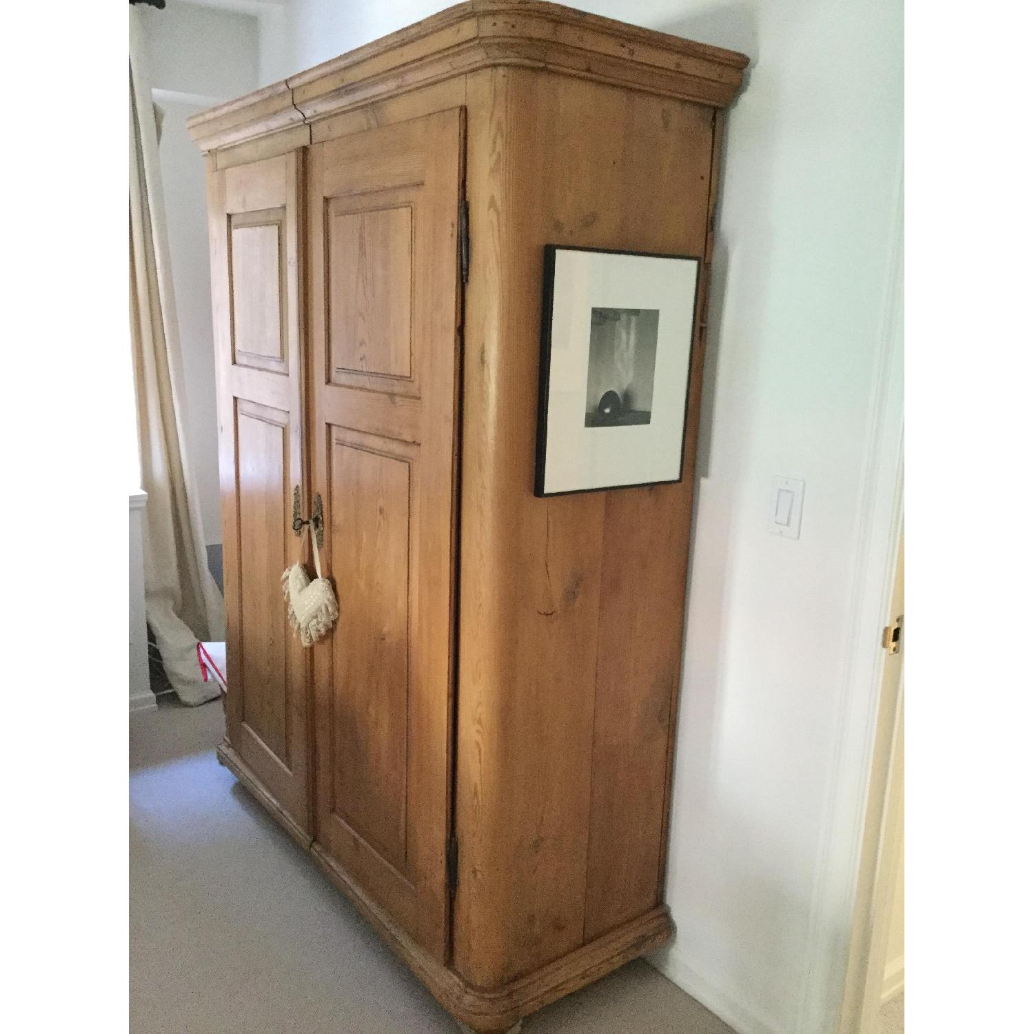 Antique Pine Armoire - image-3
