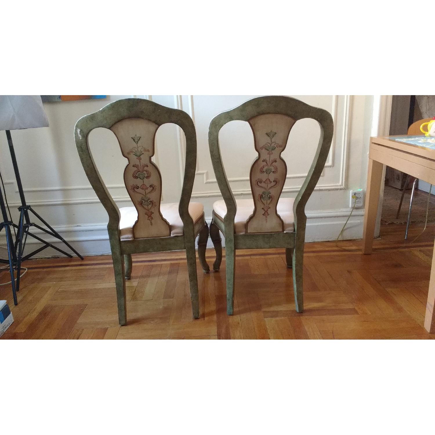 Solid Wood Hand Painted Italian Style Chairs - image-3