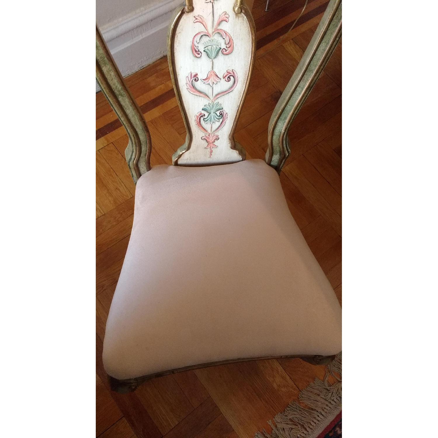 Solid Wood Hand Painted Italian Style Chairs - image-7