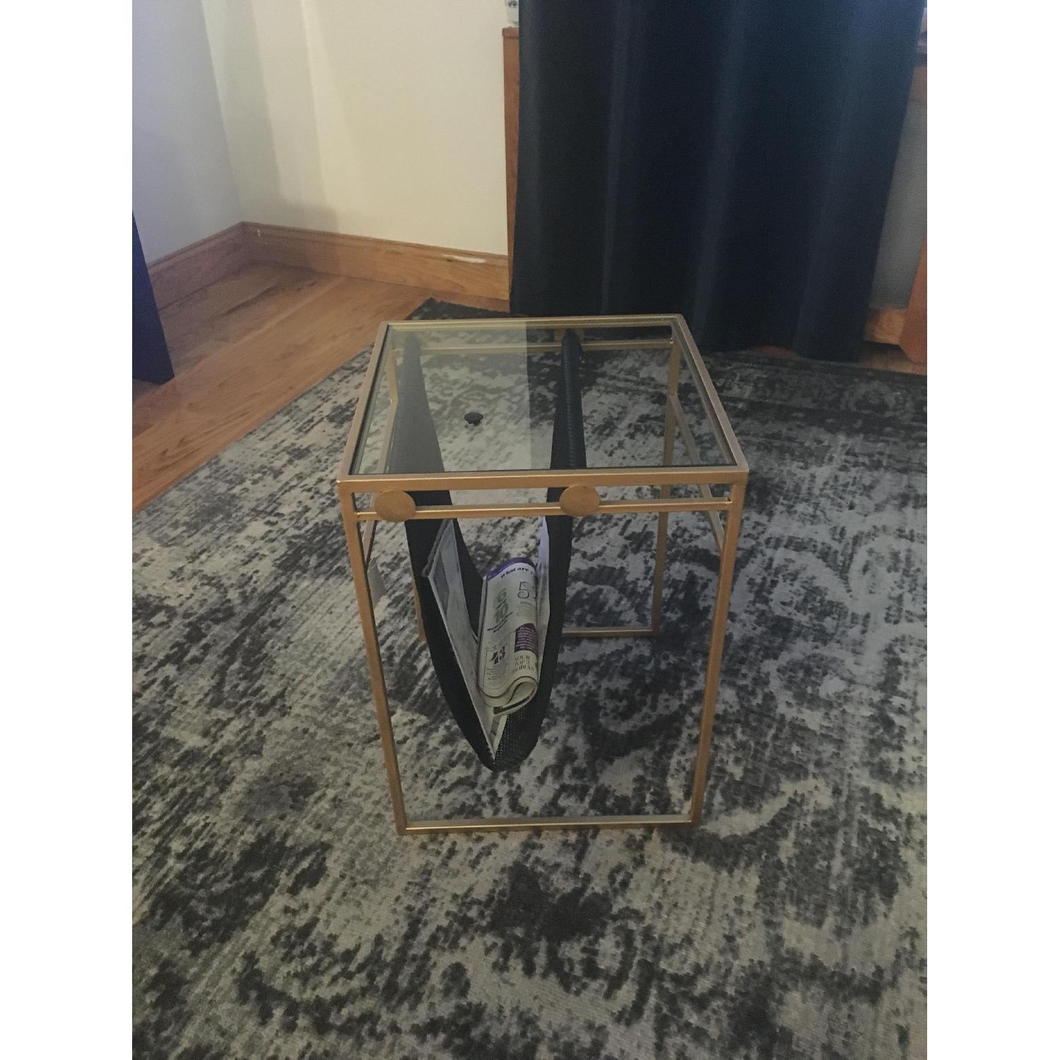 West Elm Distressed Arabesque Wool Rug in Steel - image-2