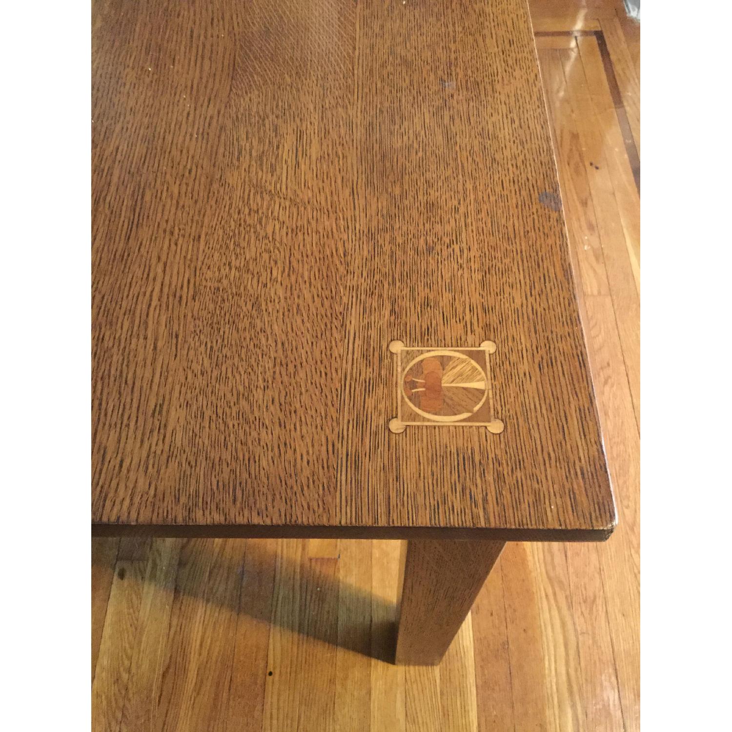 Stickley Dining Room Table w/ Harvey Ellis Inlays - image-3