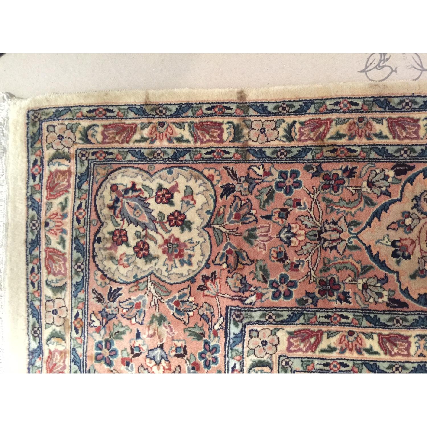 Traditional Teal & Ivory Rug - image-6