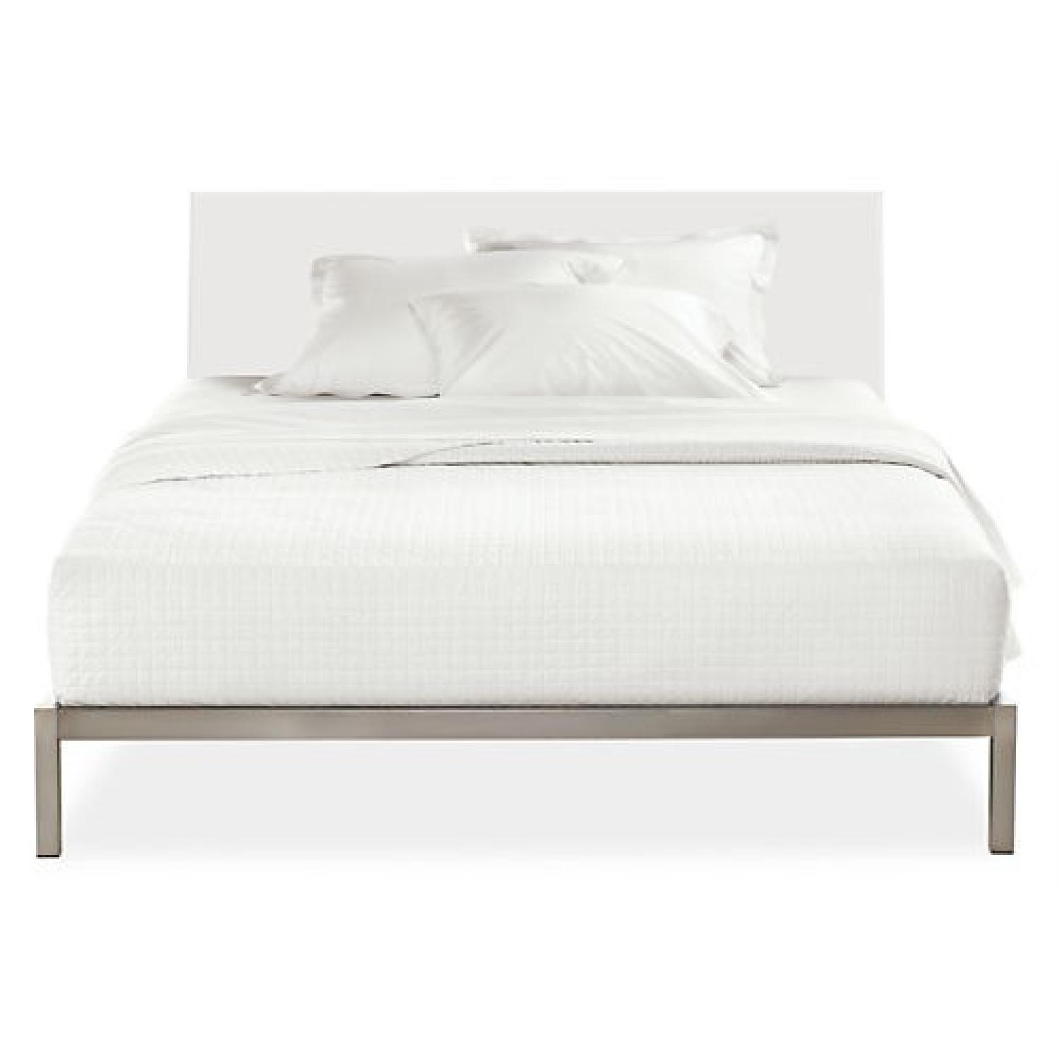 Room & Board King Size Wood & Steel Bed Frame - image-1