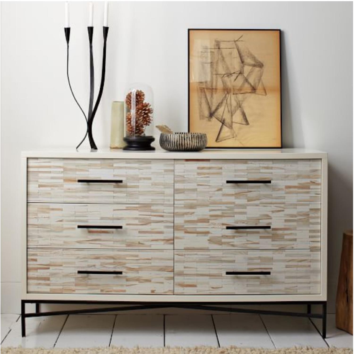 West Elm Wood Tiled 6-Drawer Dresser - image-2