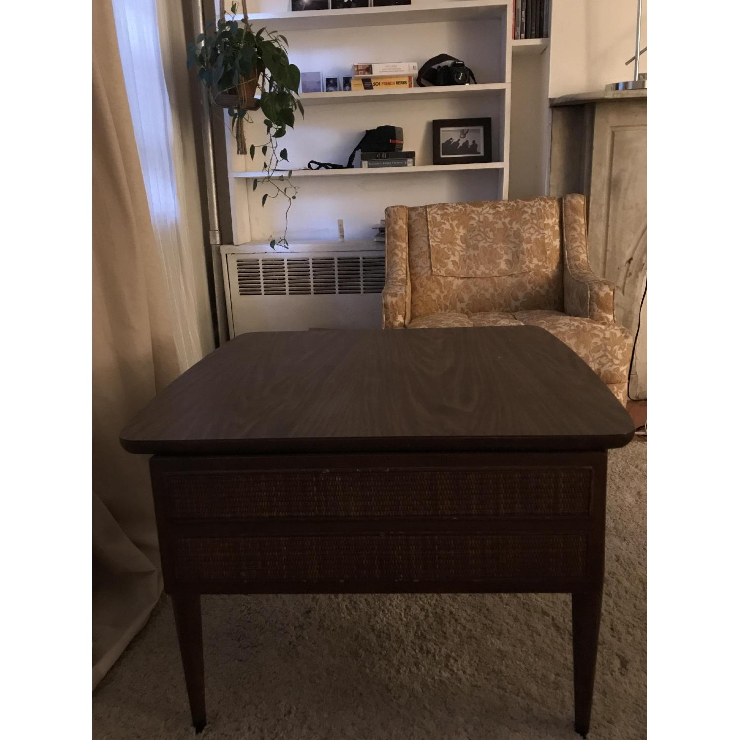 American of Martinsville Vintage Mid Century Modern Walnut End Table - image-1