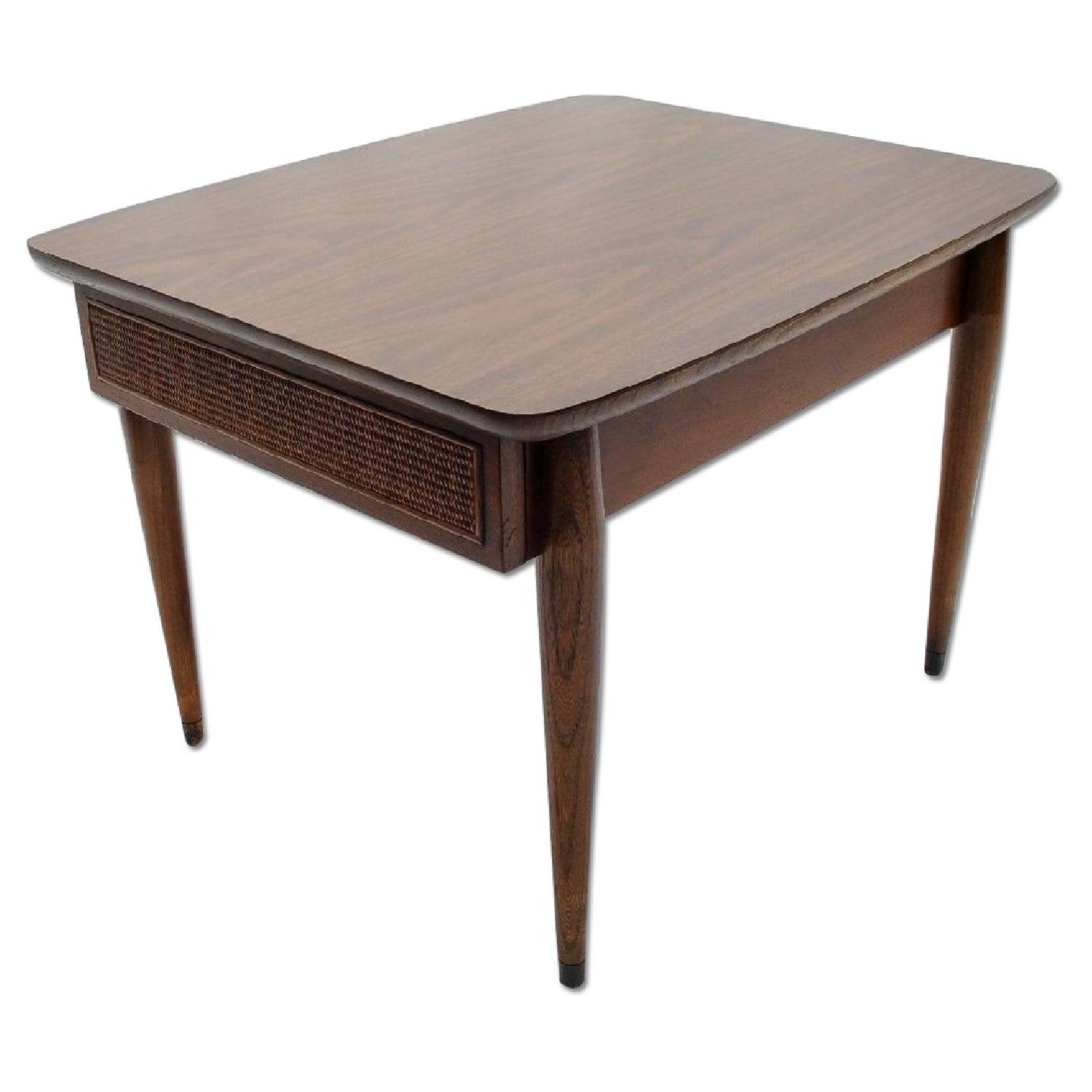 American of Martinsville Vintage Mid Century Modern Walnut End Table - image-0