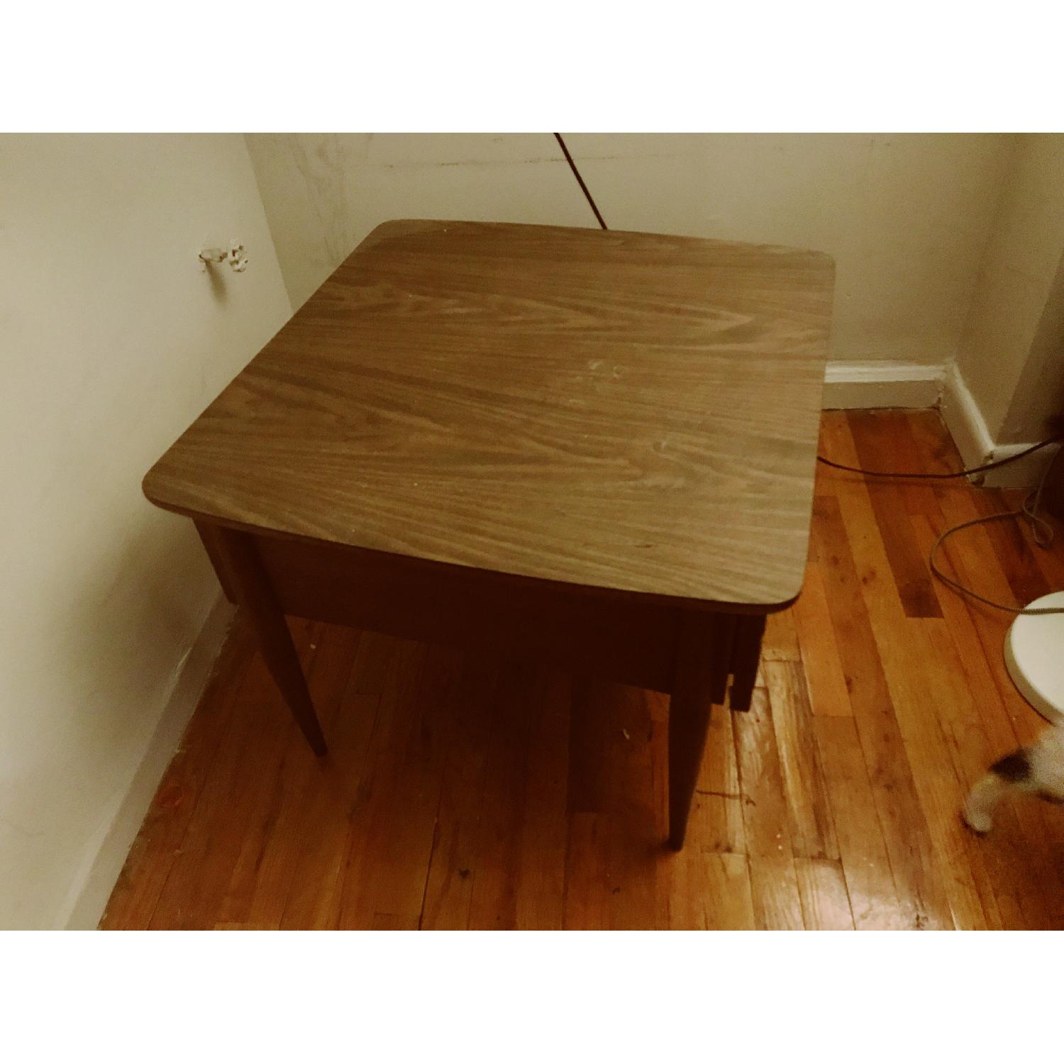American of Martinsville Vintage Mid Century Modern Walnut End Table - image-5