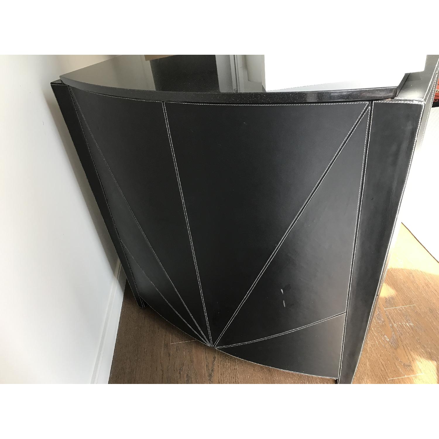 Black Leather Art Deco Bar - image-3