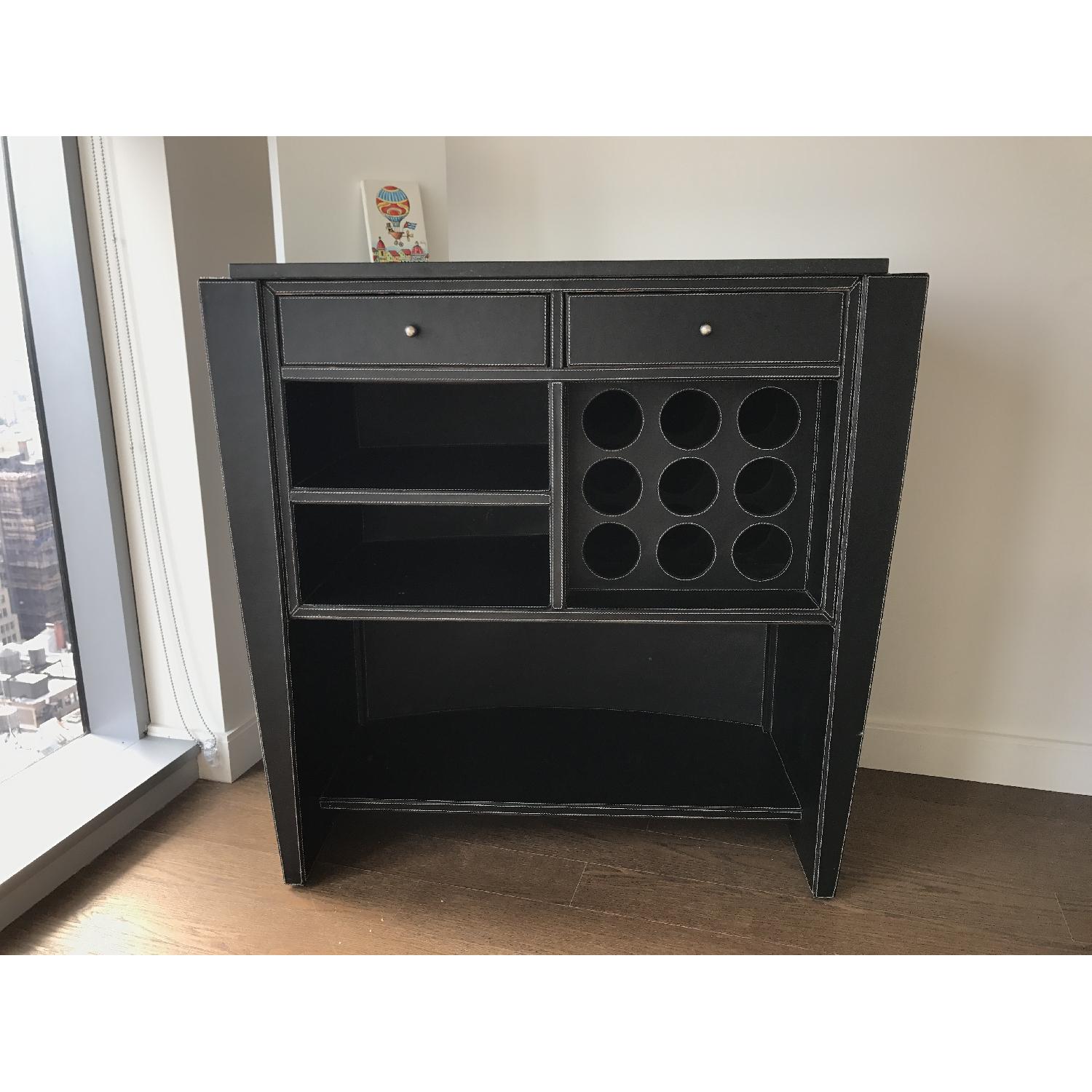 Black Leather Art Deco Bar - image-5