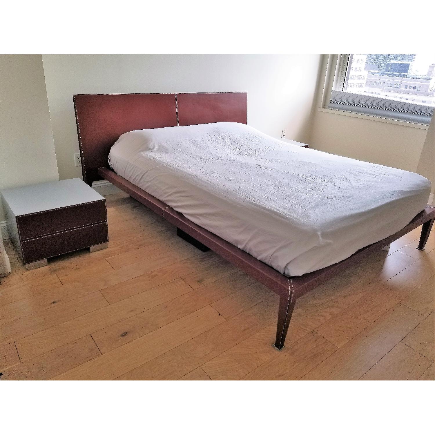 Design Center Nicoletti Italia Leather Leather Maui Bed - image-0